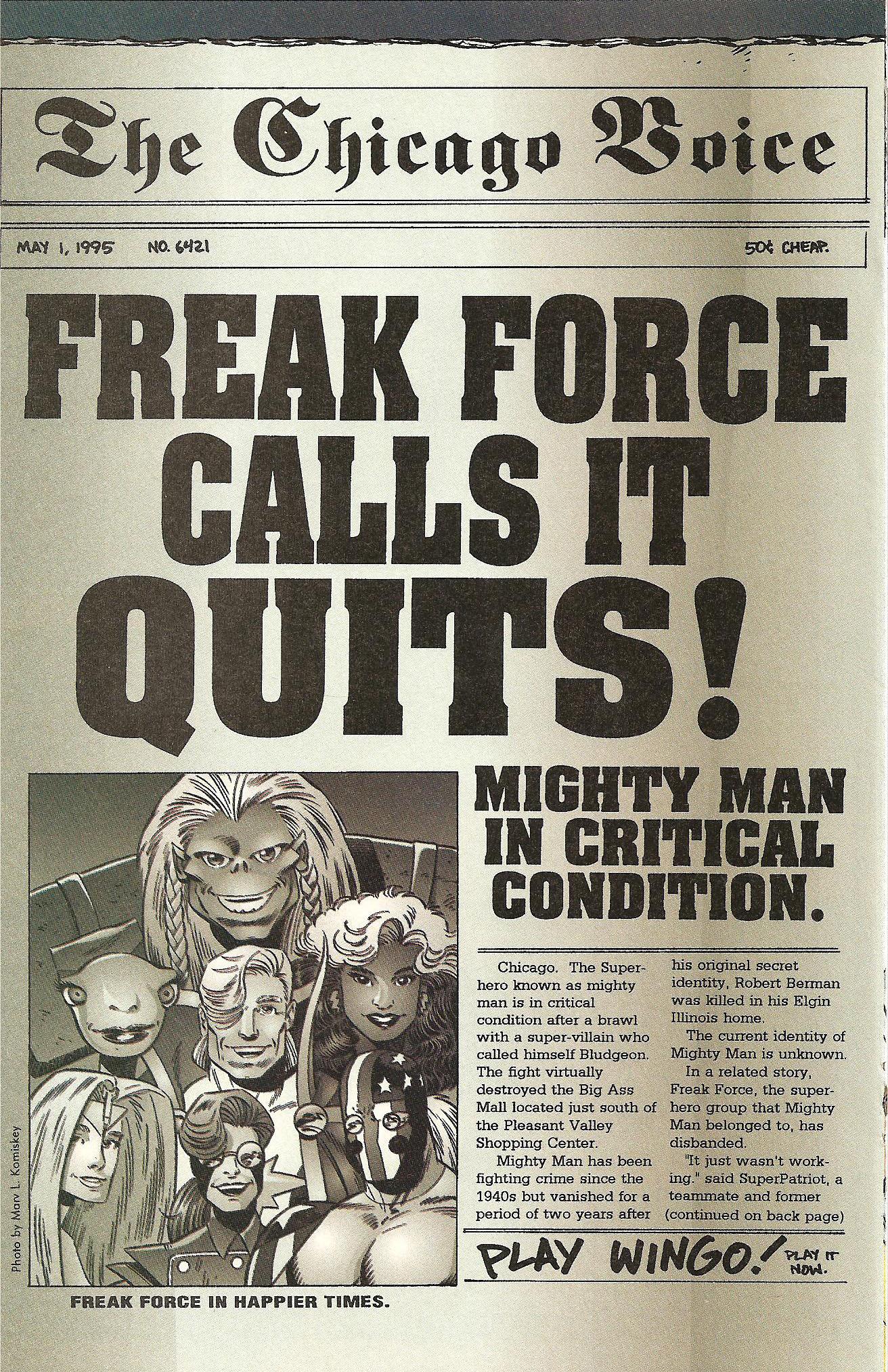 Read online Freak Force (1993) comic -  Issue #16 - 23