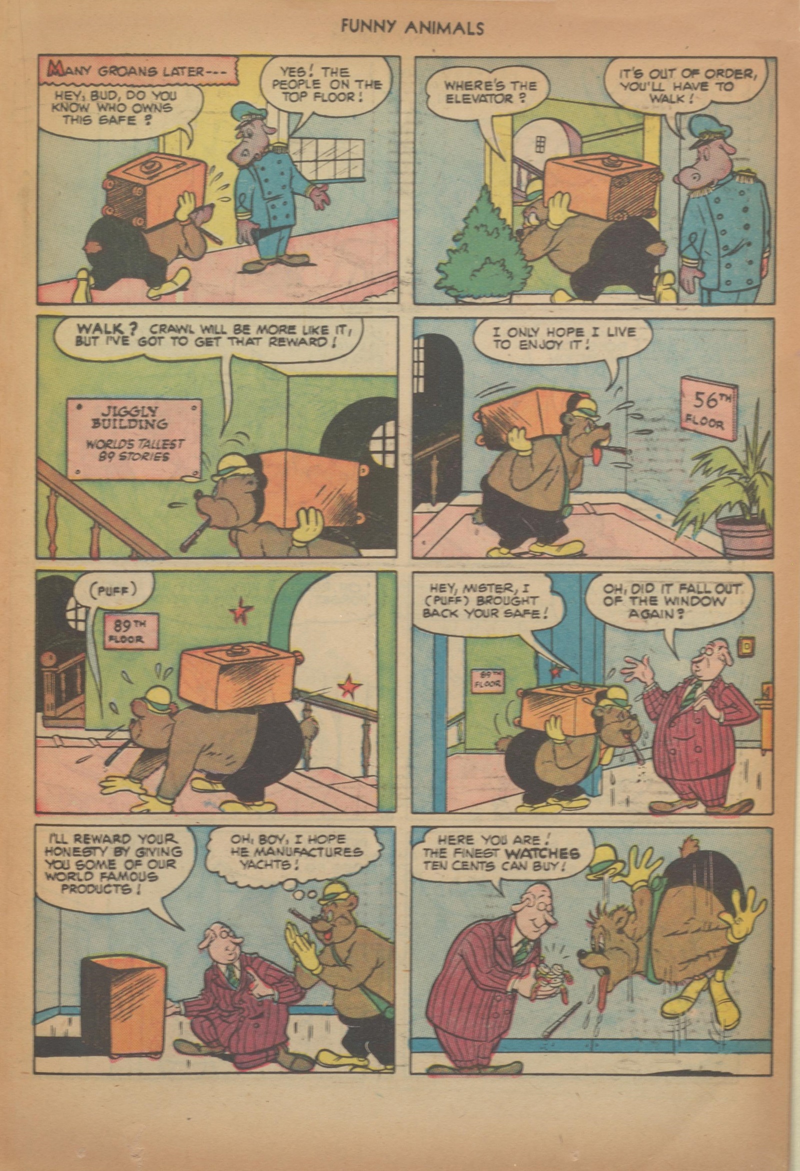 Read online Fawcett's Funny Animals comic -  Issue #71 - 17