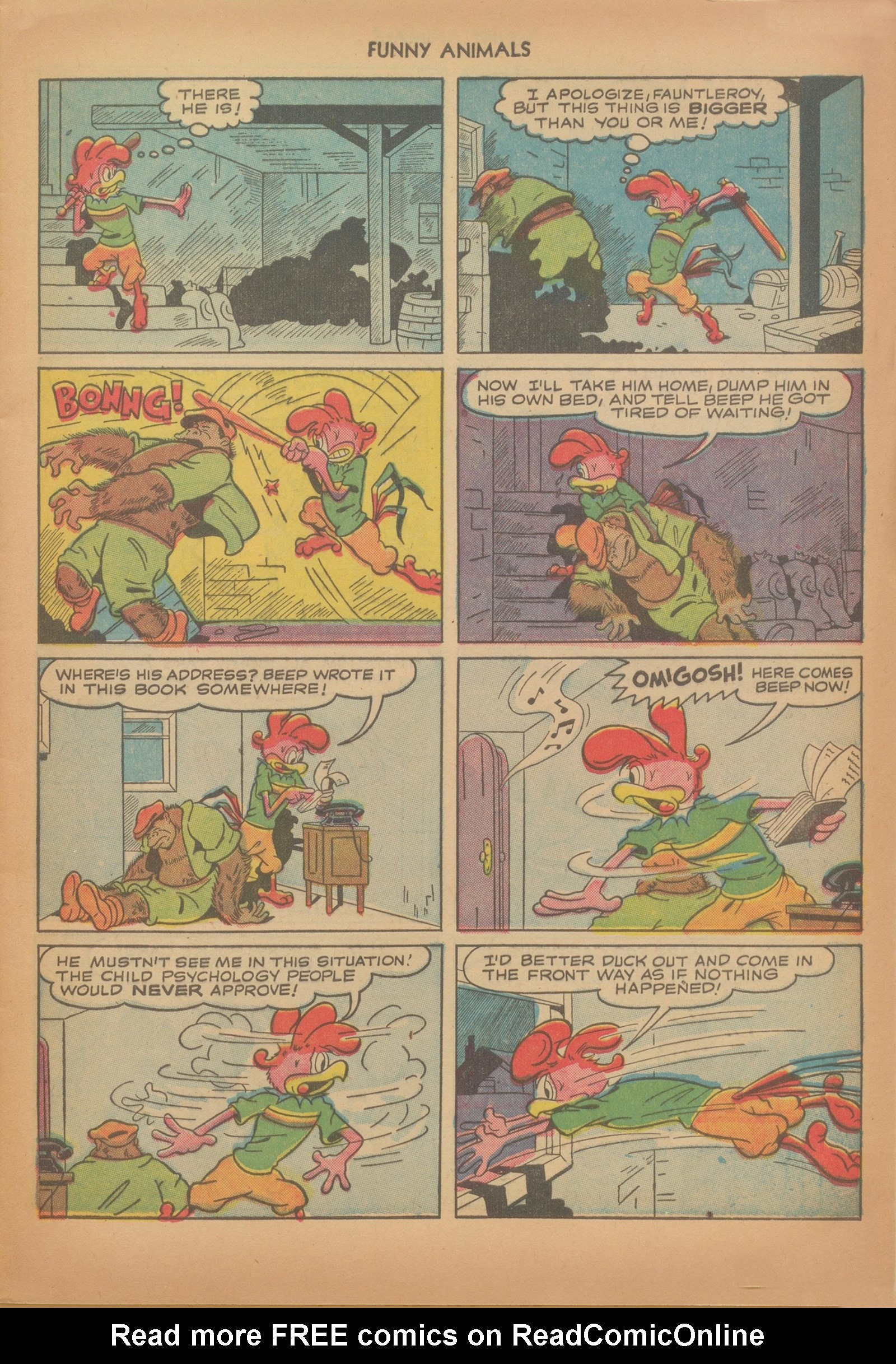 Read online Fawcett's Funny Animals comic -  Issue #76 - 9