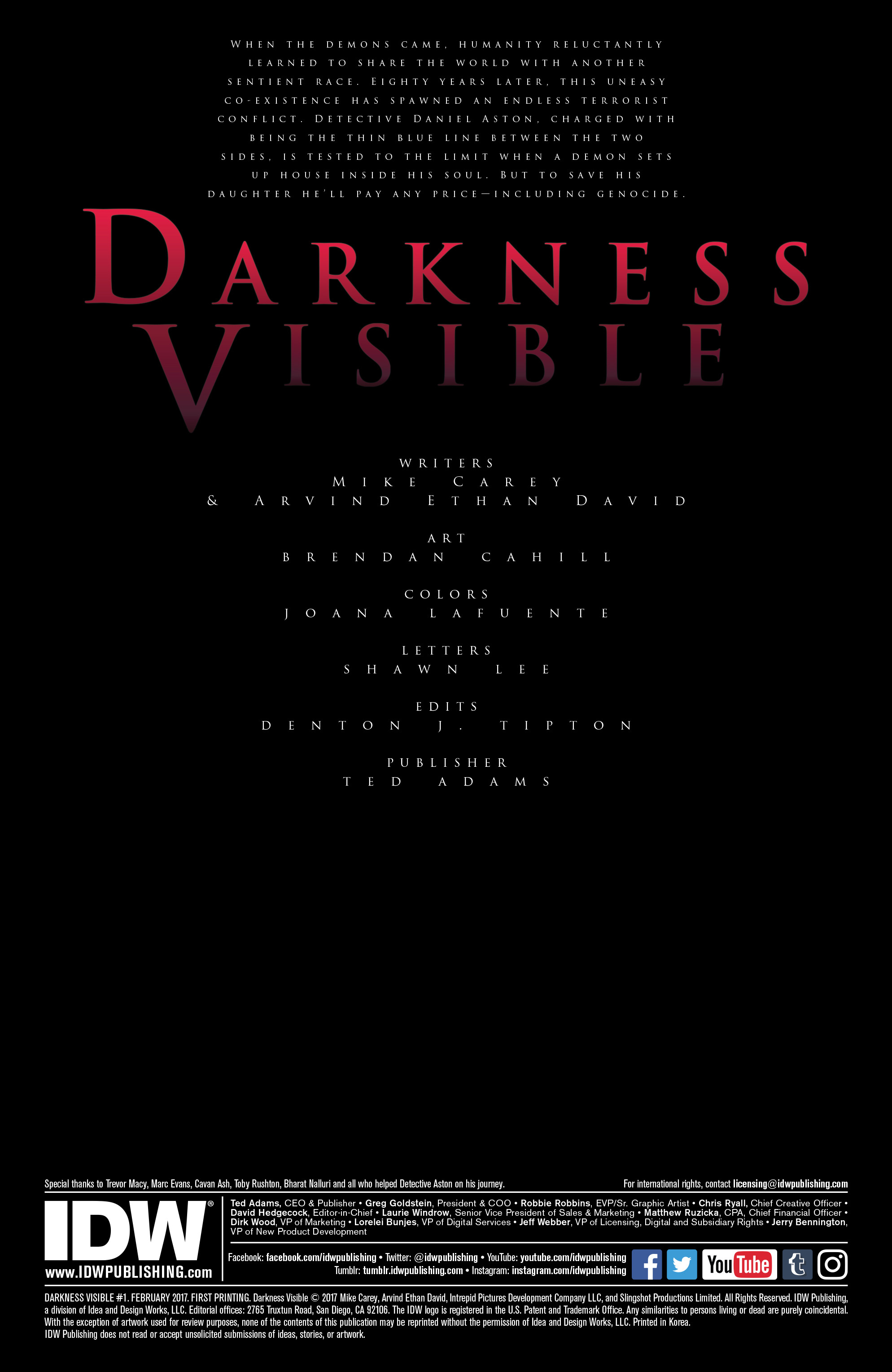 Read online Darkness Visible comic -  Issue #1 - 2