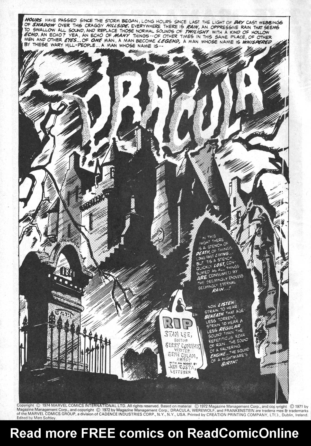 Read online Dracula Lives (1974) comic -  Issue #1 - 4