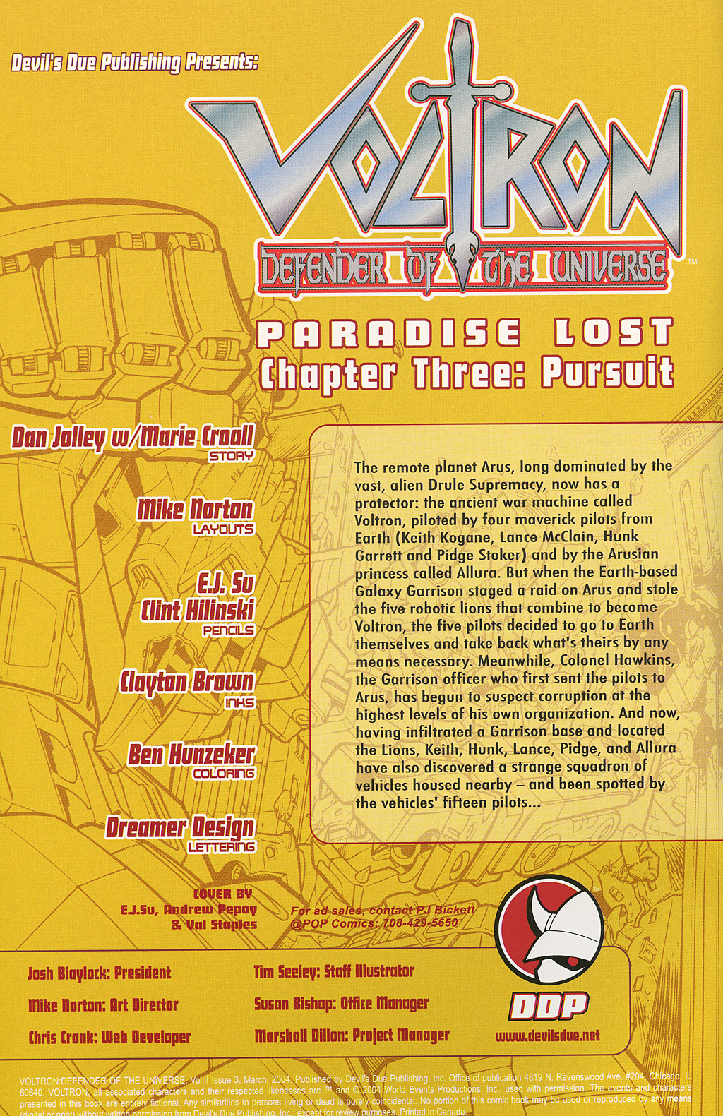 Read online Voltron: Defender of the Universe comic -  Issue #3 - 2