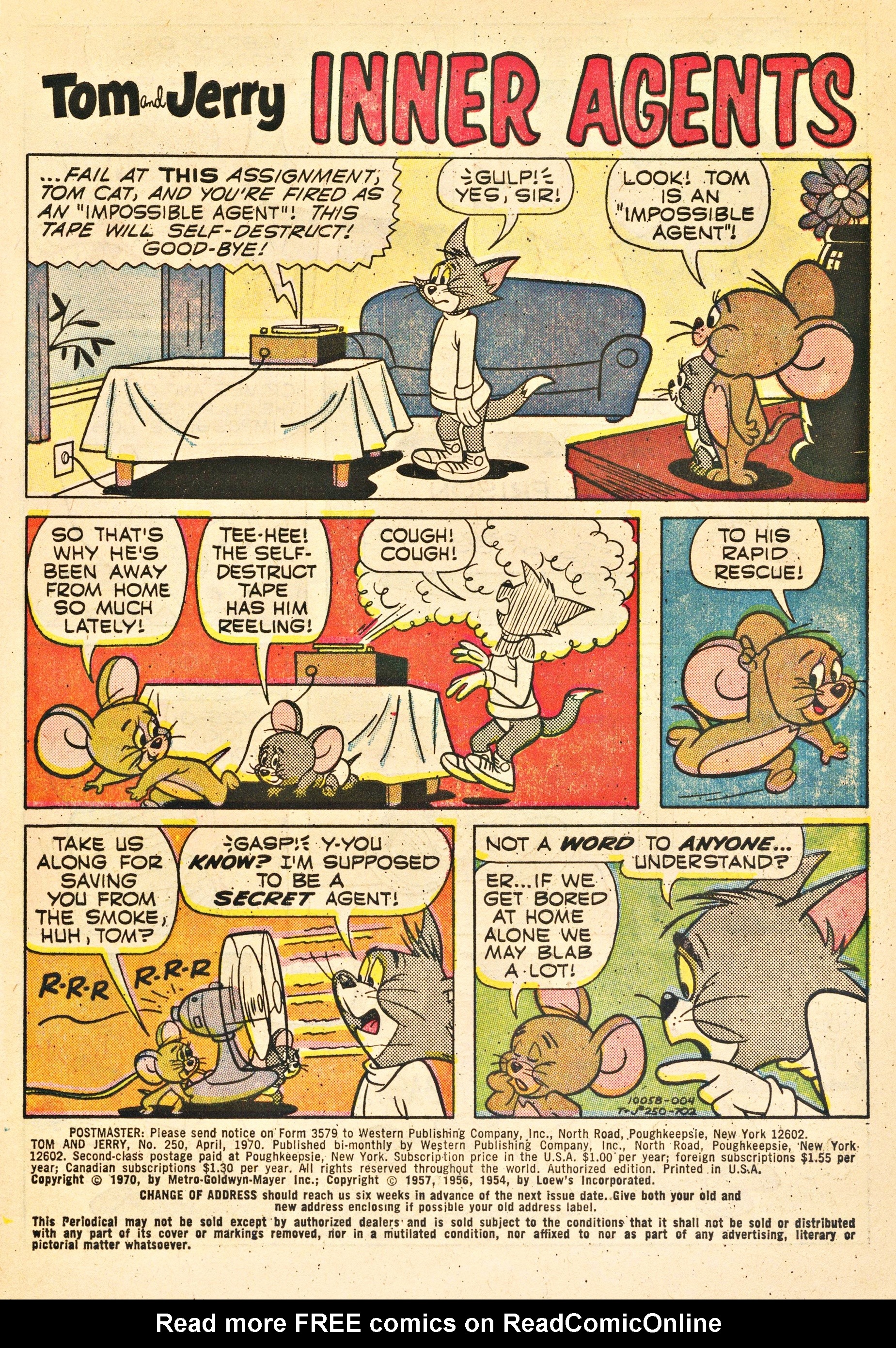 Read online Tom and Jerry comic -  Issue #250 - 3