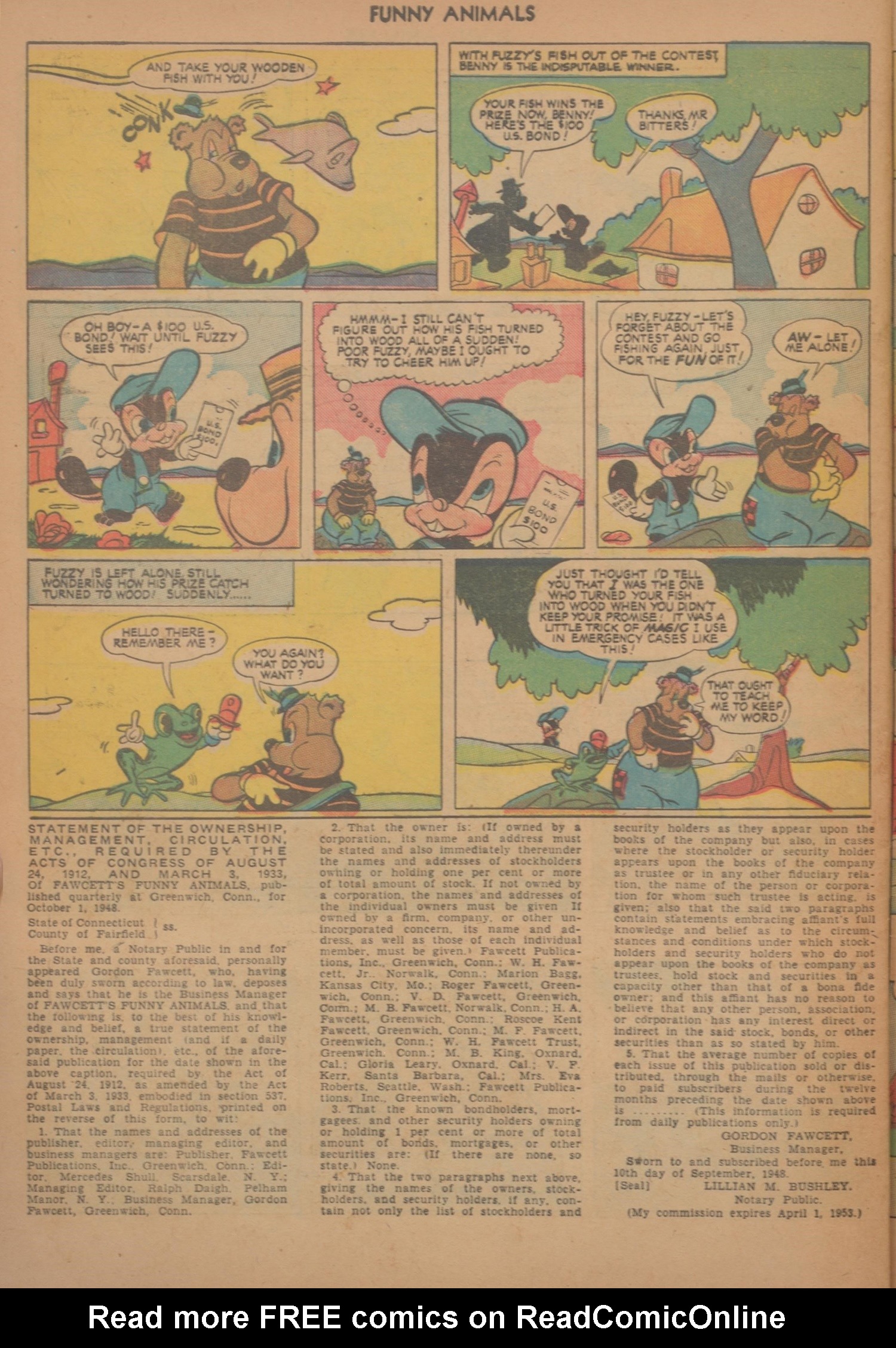 Read online Fawcett's Funny Animals comic -  Issue #61 - 28