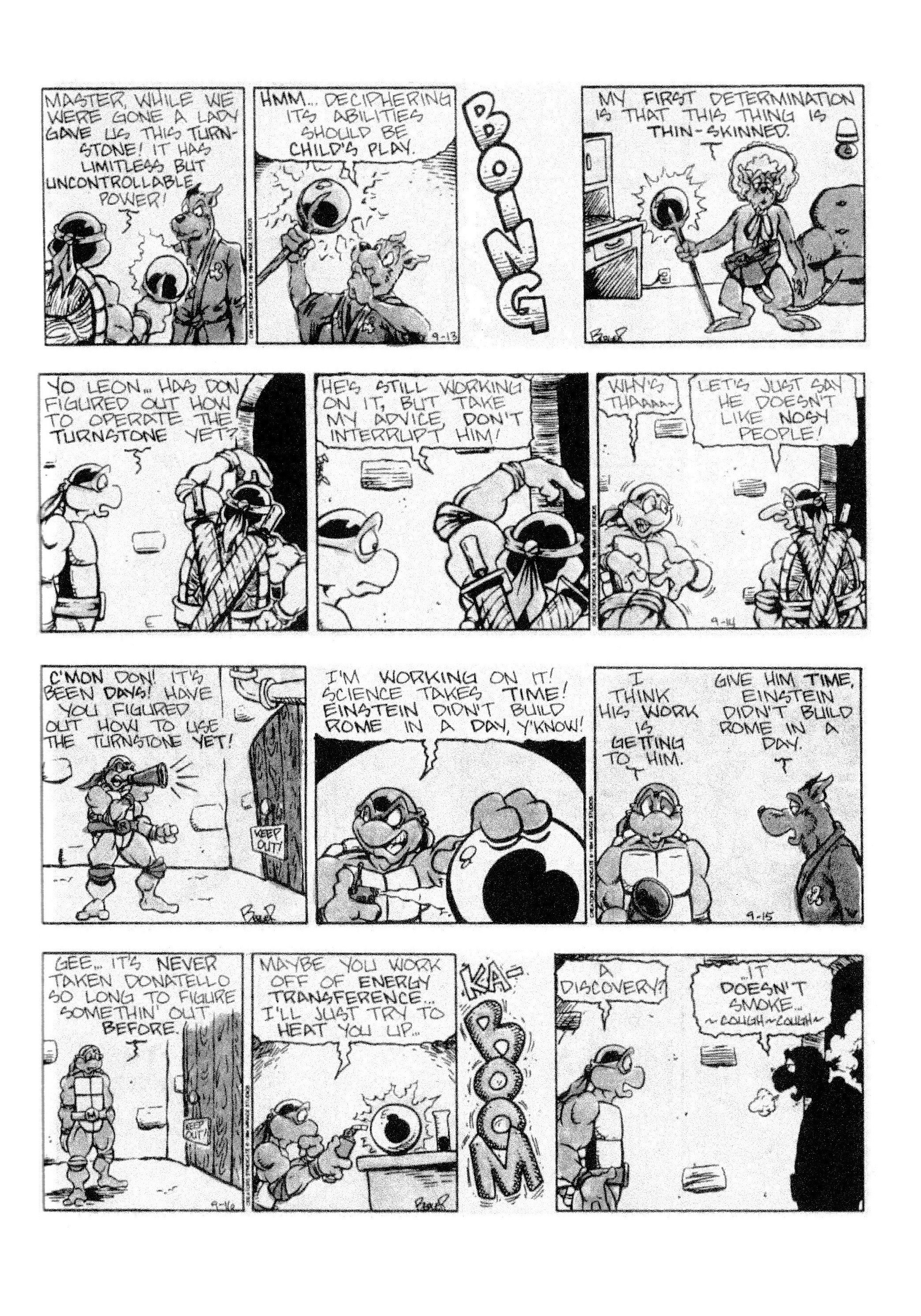 Read online Teenage Mutant Ninja Turtles: Complete Newspaper Daily Comic Strip Collection comic -  Issue # TPB 3 (Part 1) - 49