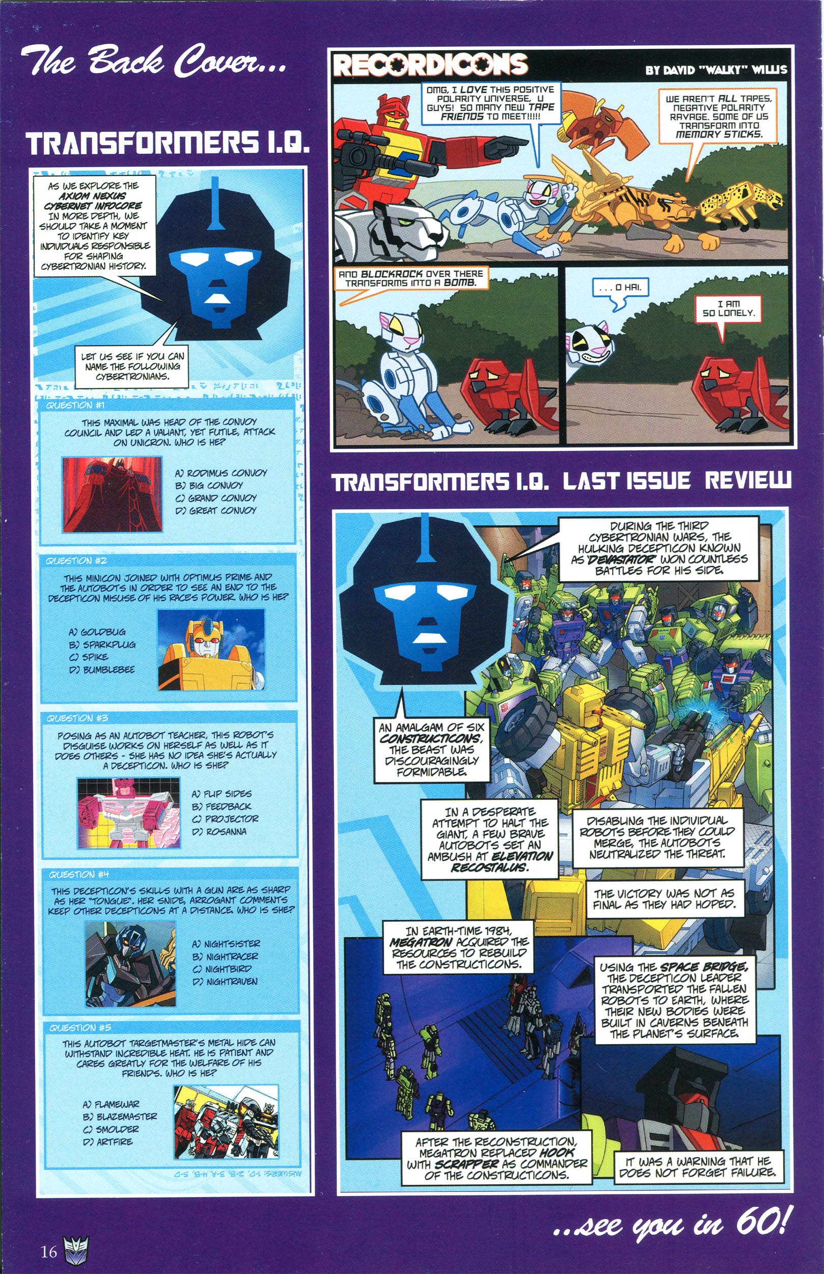 Read online Transformers: Collectors' Club comic -  Issue #45 - 16