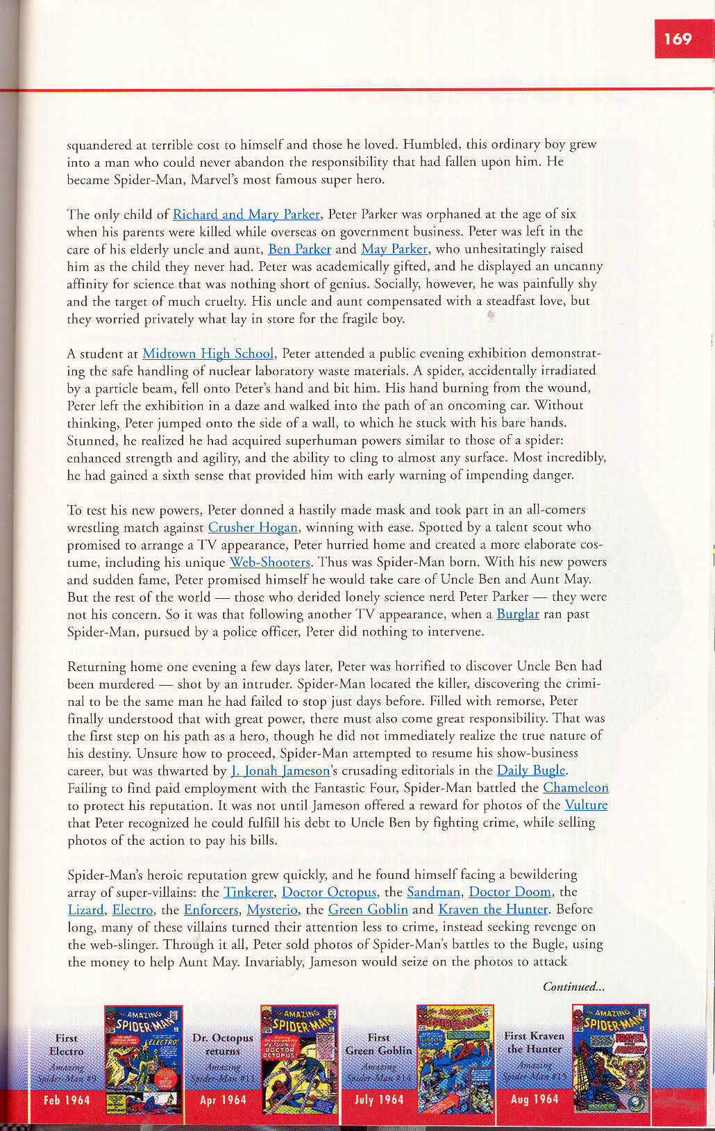 Read online Marvel Encyclopedia comic -  Issue # TPB 4 - 168