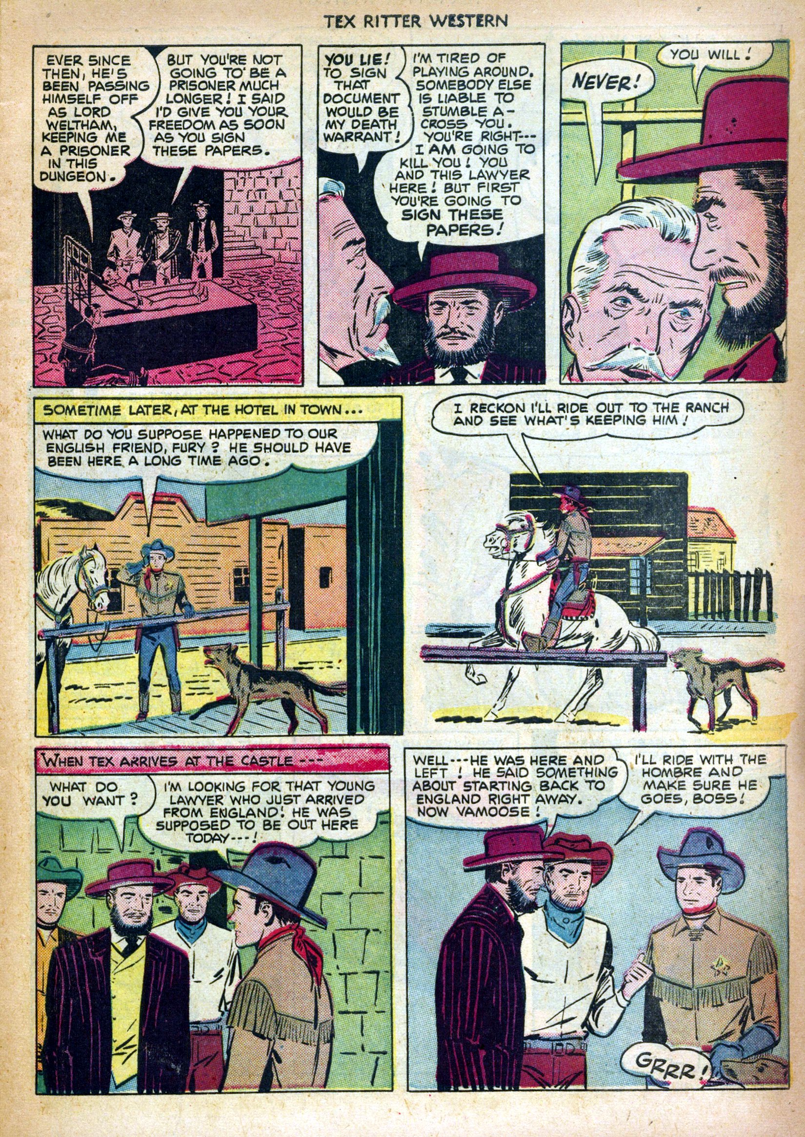 Read online Tex Ritter Western comic -  Issue #6 - 11
