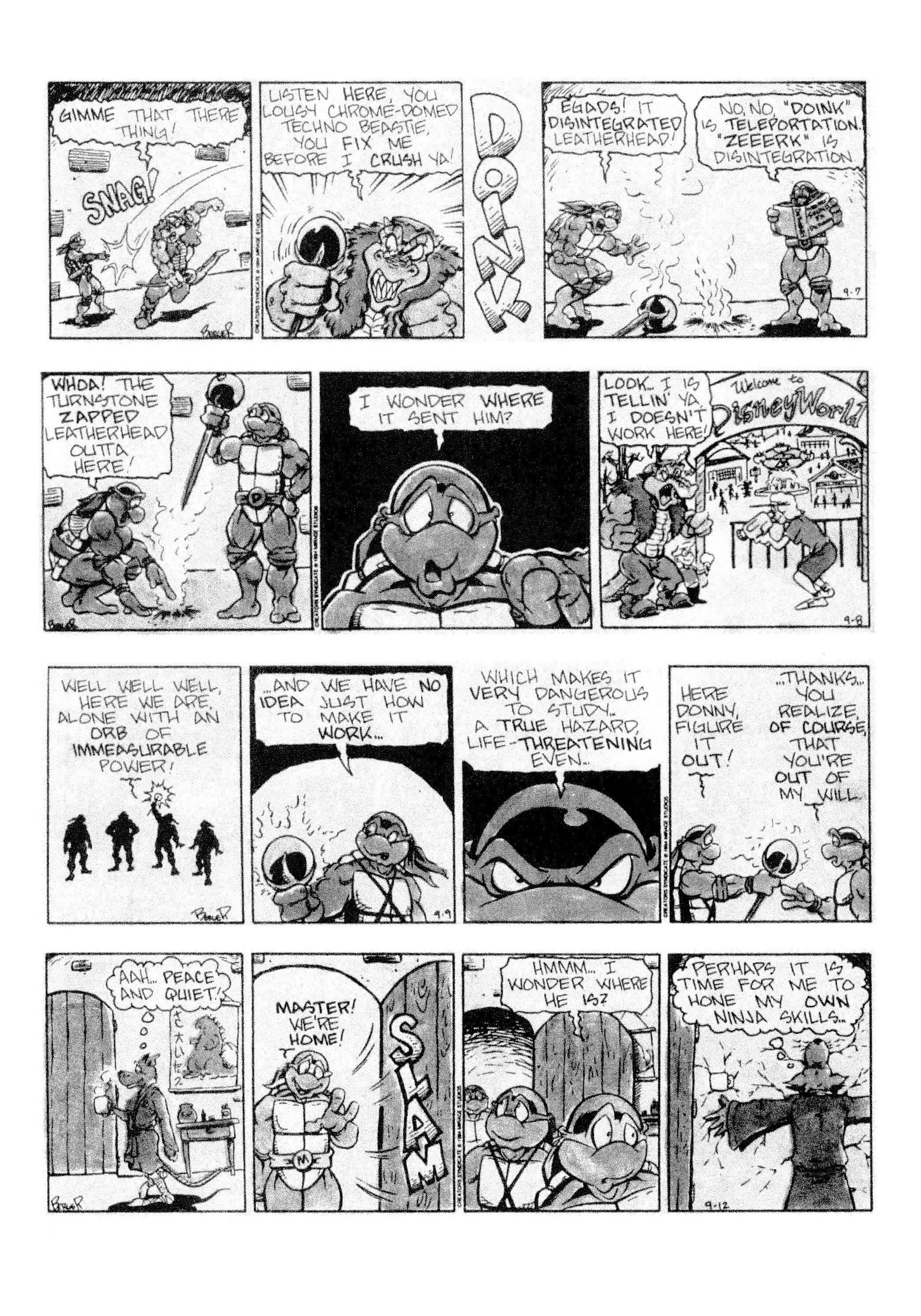 Read online Teenage Mutant Ninja Turtles: Complete Newspaper Daily Comic Strip Collection comic -  Issue # TPB 3 (Part 1) - 48