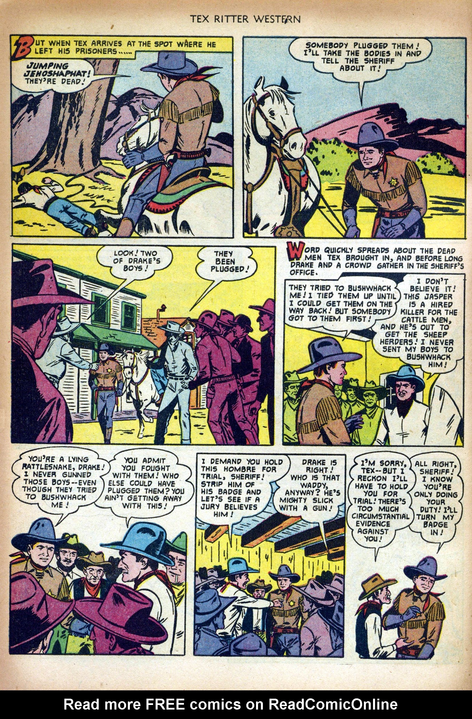 Read online Tex Ritter Western comic -  Issue #5 - 10