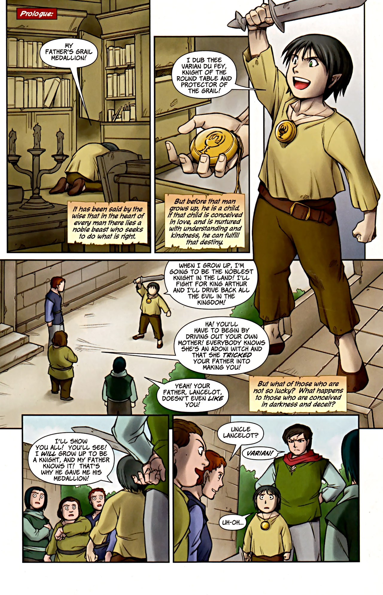 Read online Lords of Avalon: Knight of Darkness comic -  Issue #1 - 4