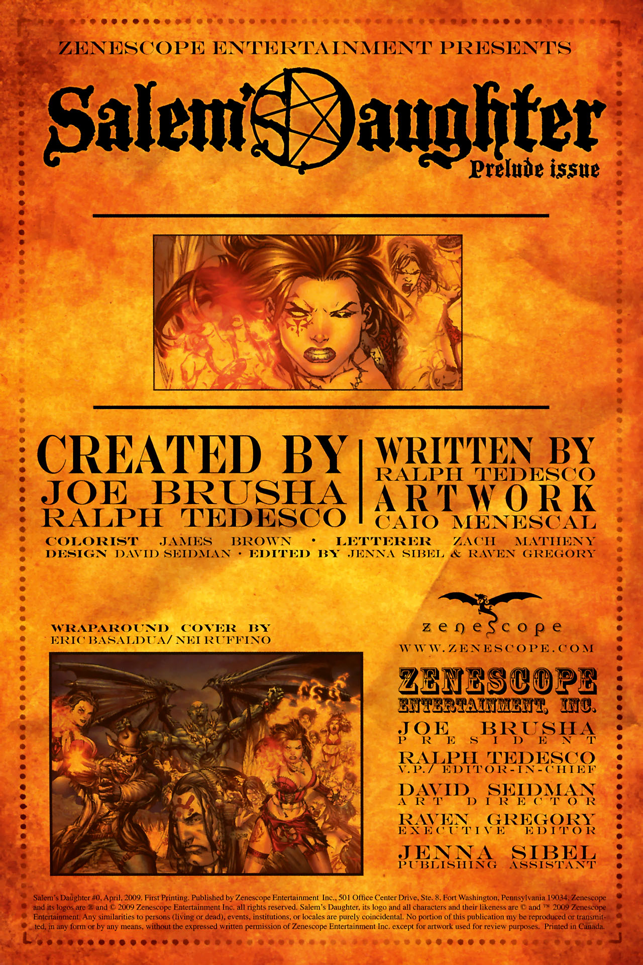 Read online Salem's Daughter comic -  Issue #0 - 2