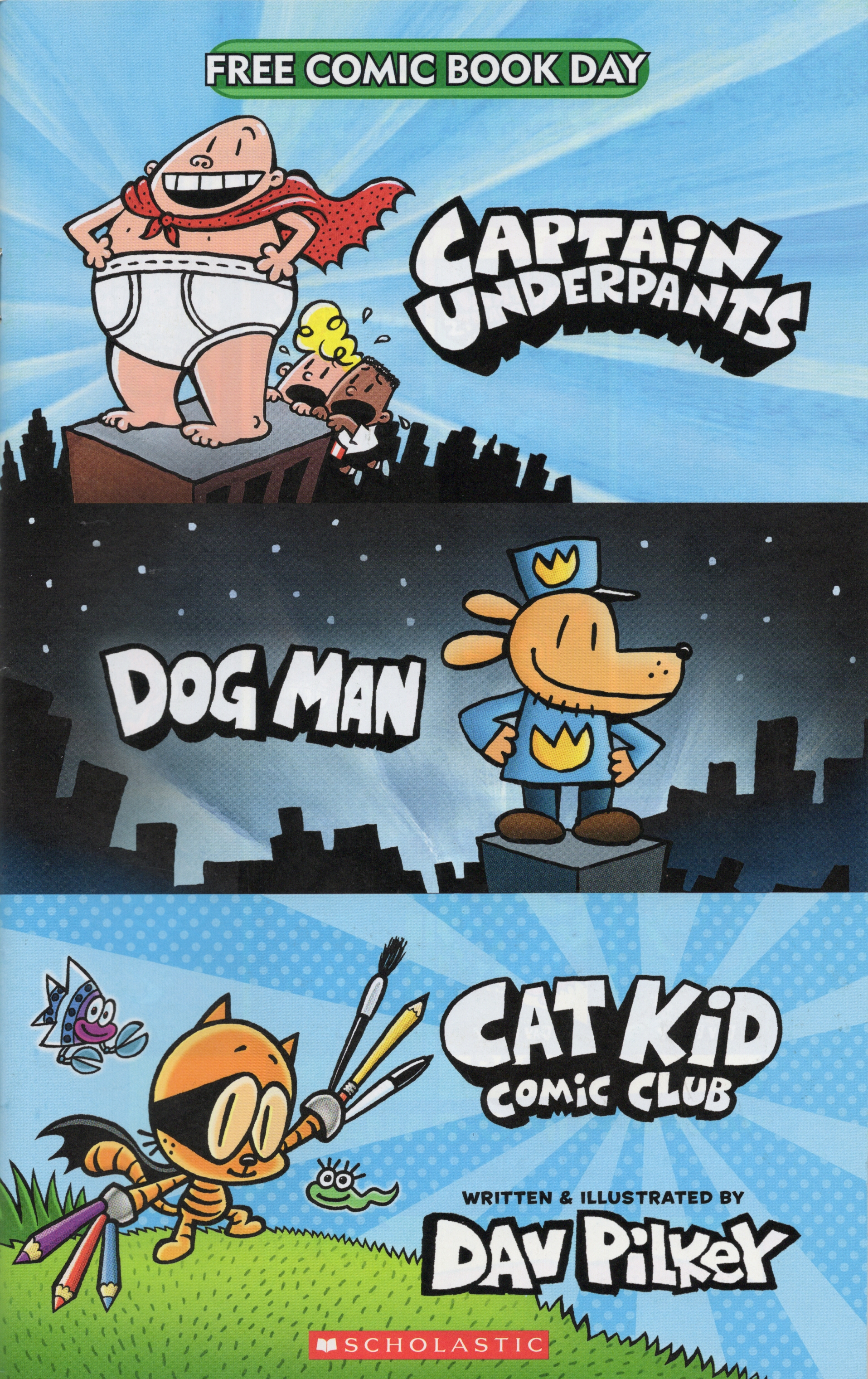 Read online Free Comic Book Day 2022 comic -  Issue # Scholastic Captain Underpants, Dog Man and Cat Kid - 1