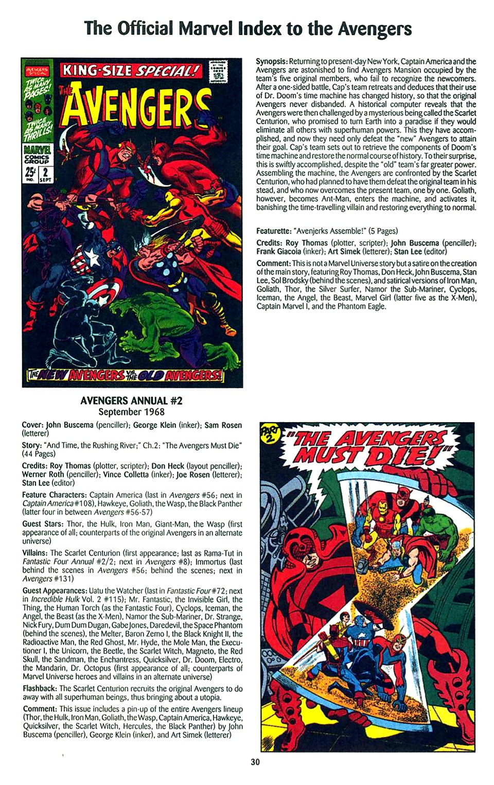 Read online The Official Marvel Index to the Avengers comic -  Issue #1 - 32