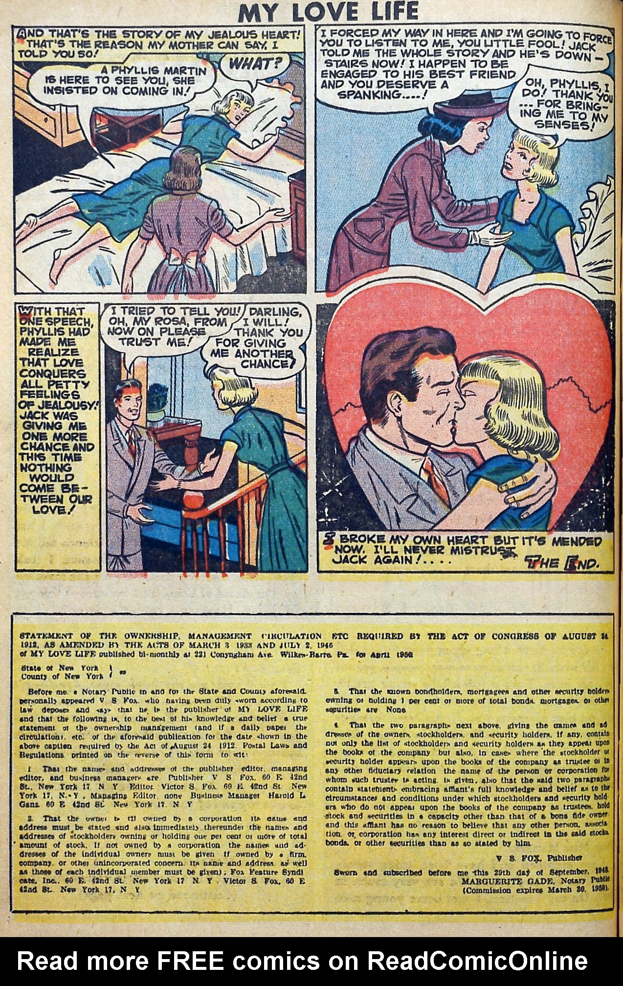 Read online Romantic Thrills comic -  Issue # TPB - 84