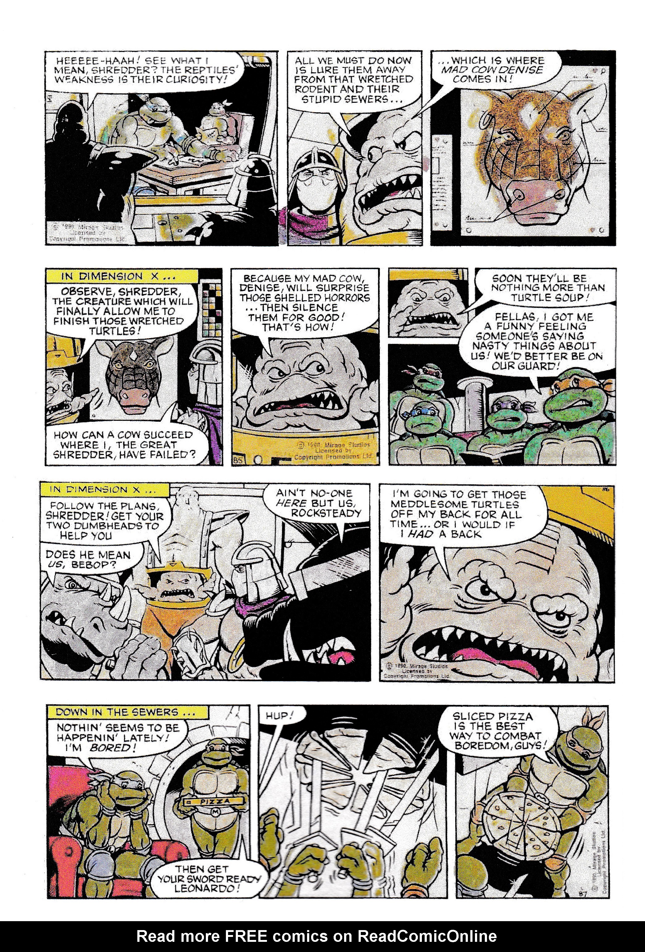 Read online Teenage Mutant Ninja Turtles: Complete Newspaper Daily Comic Strip Collection comic -  Issue # TPB 1 - 29