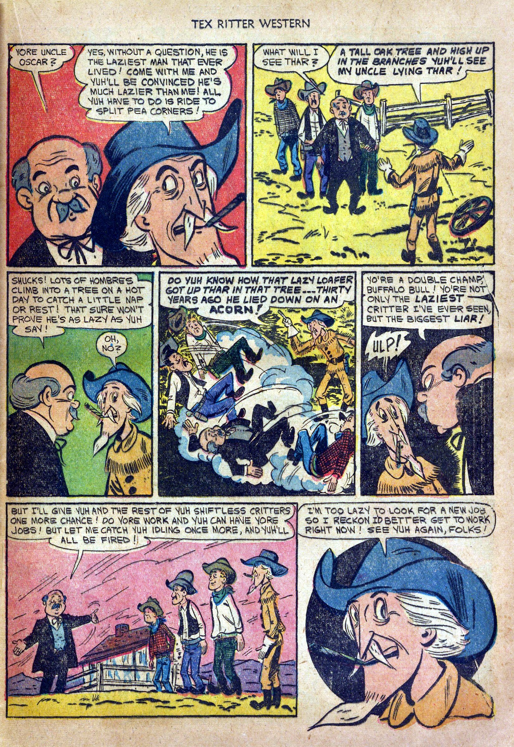 Read online Tex Ritter Western comic -  Issue #20 - 21