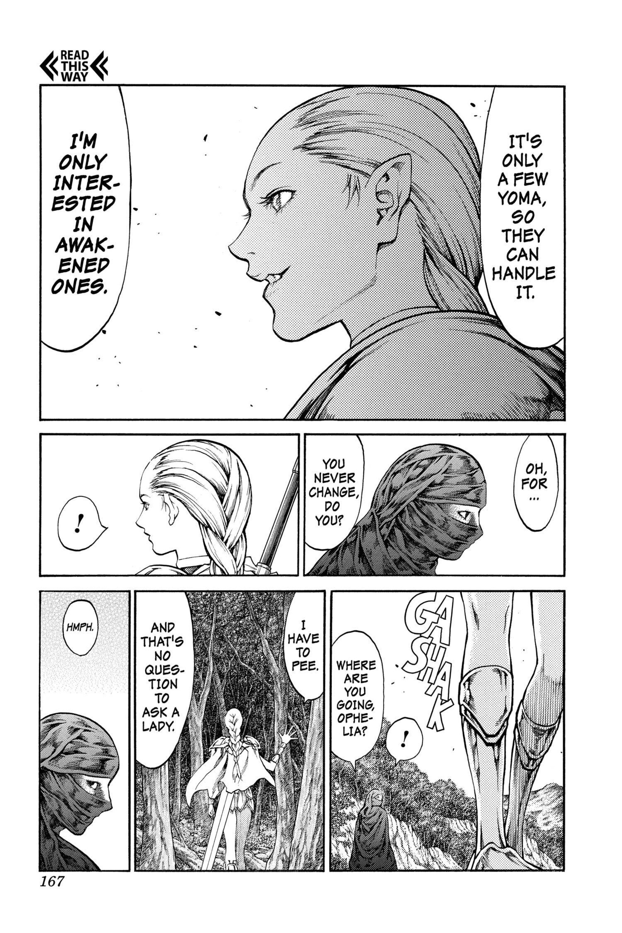 Read online Claymore comic -  Issue #13 - 158