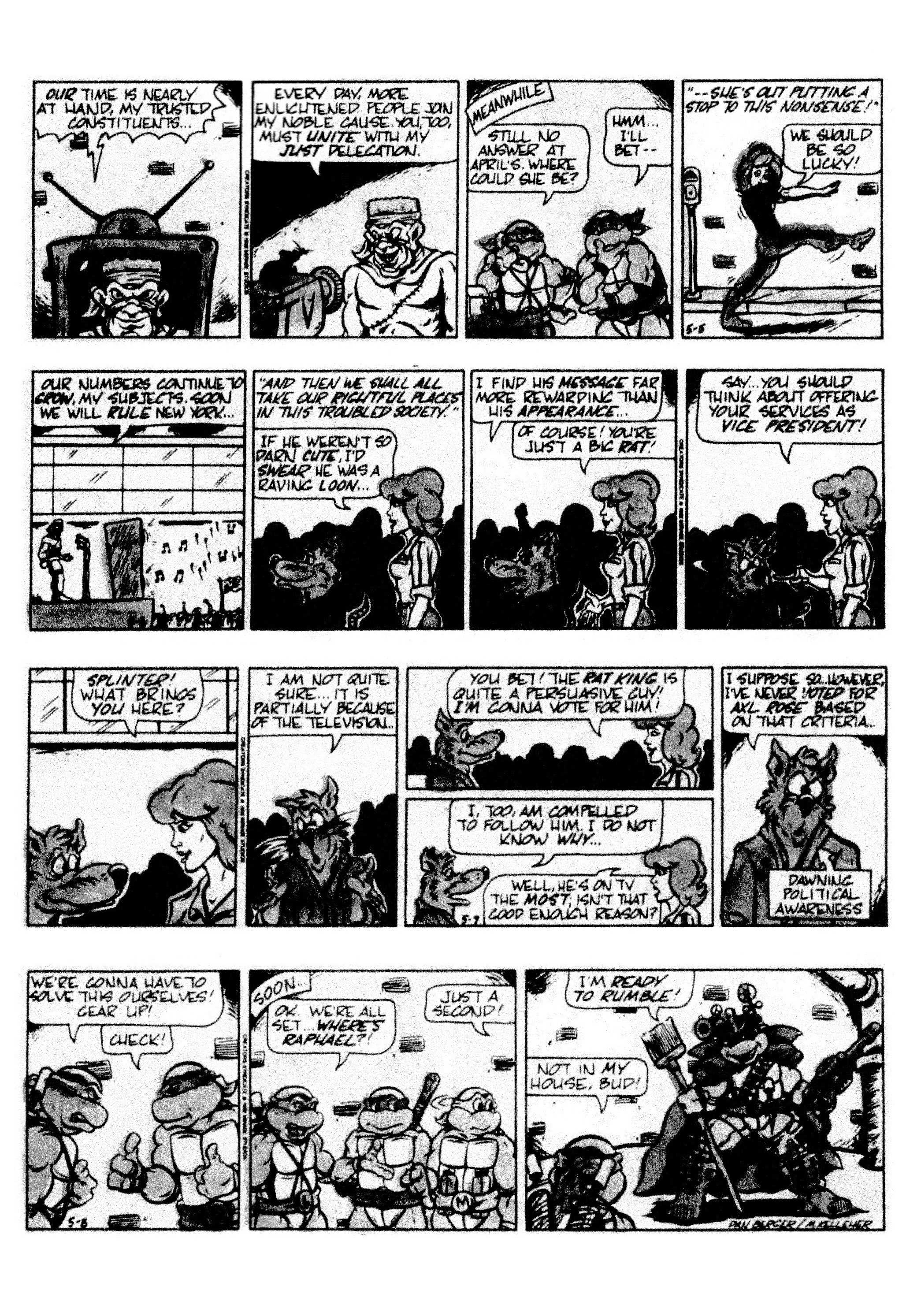 Read online Teenage Mutant Ninja Turtles: Complete Newspaper Daily Comic Strip Collection comic -  Issue # TPB 2 (Part 2) - 8