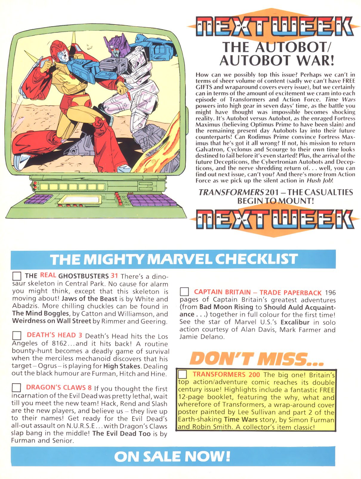 Read online The Transformers (UK) comic -  Issue #200 - 19