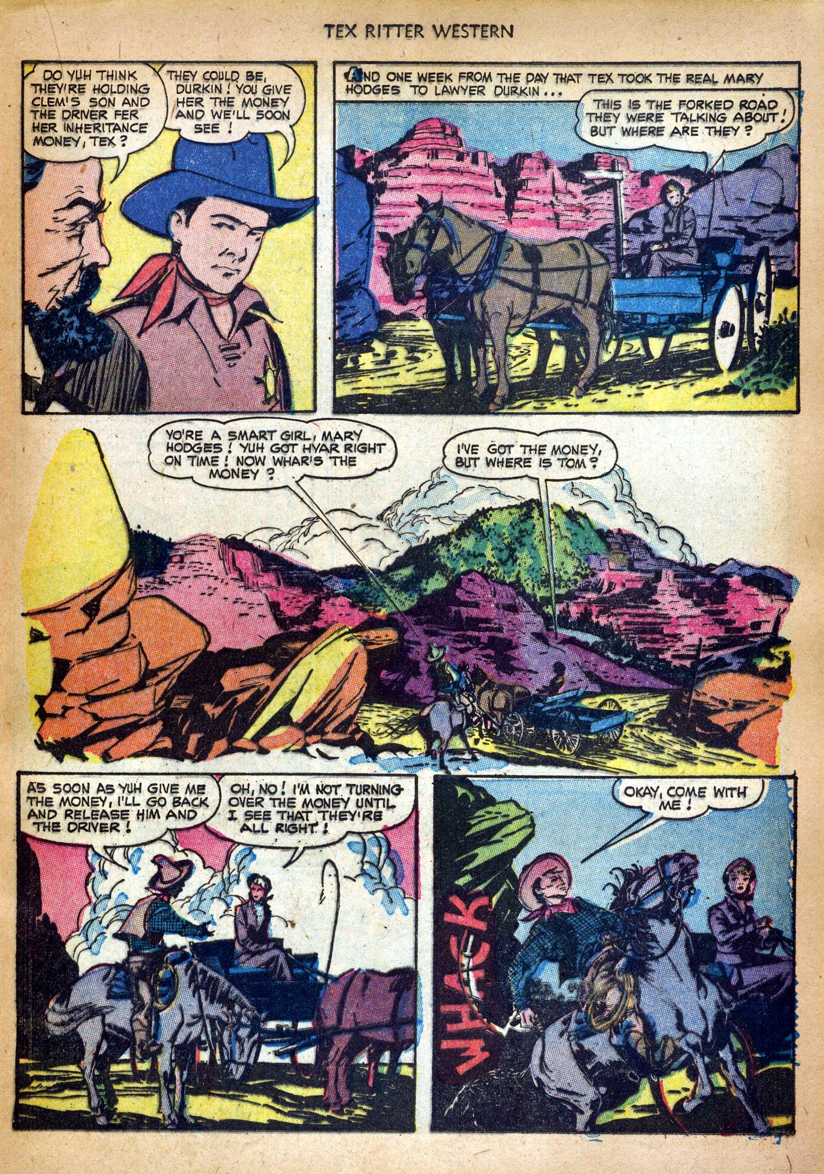 Read online Tex Ritter Western comic -  Issue #18 - 21