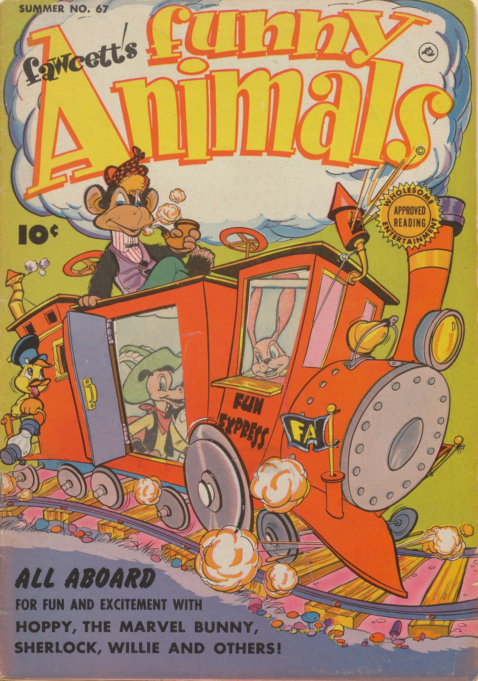 Read online Fawcett's Funny Animals comic -  Issue #67 - 1