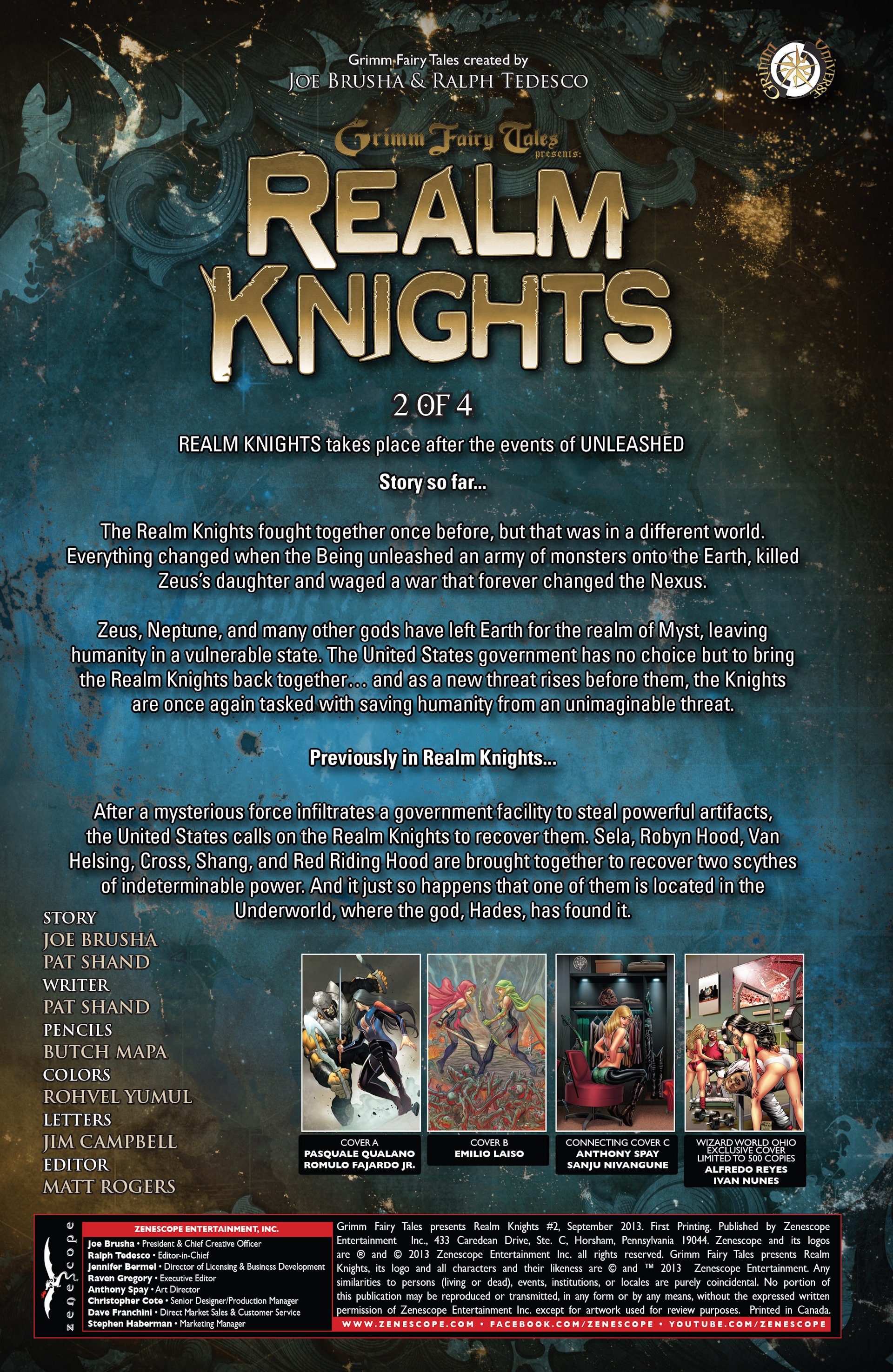 Read online Grimm Fairy Tales presents Realm Knights comic -  Issue #2 - 2