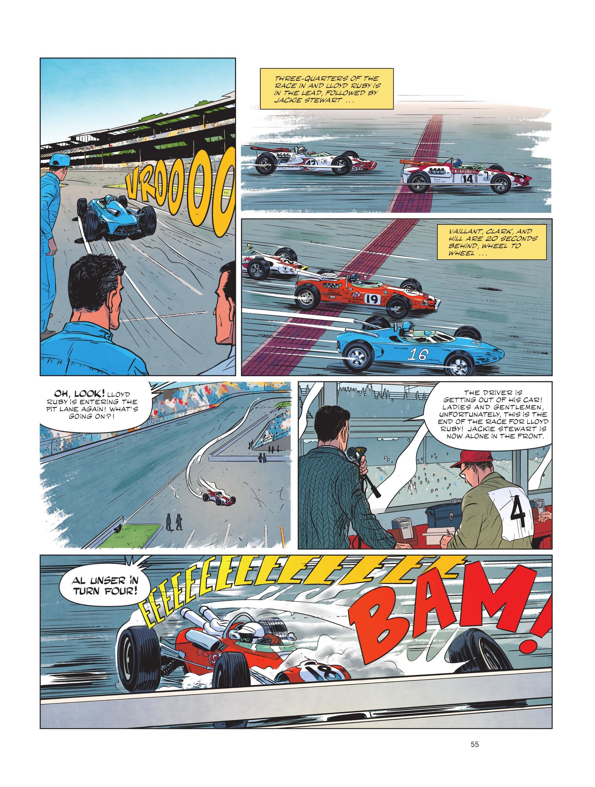 Read online Michel Vaillant: Legendary Races: In the Hell of Indianapolis comic -  Issue # Full - 56