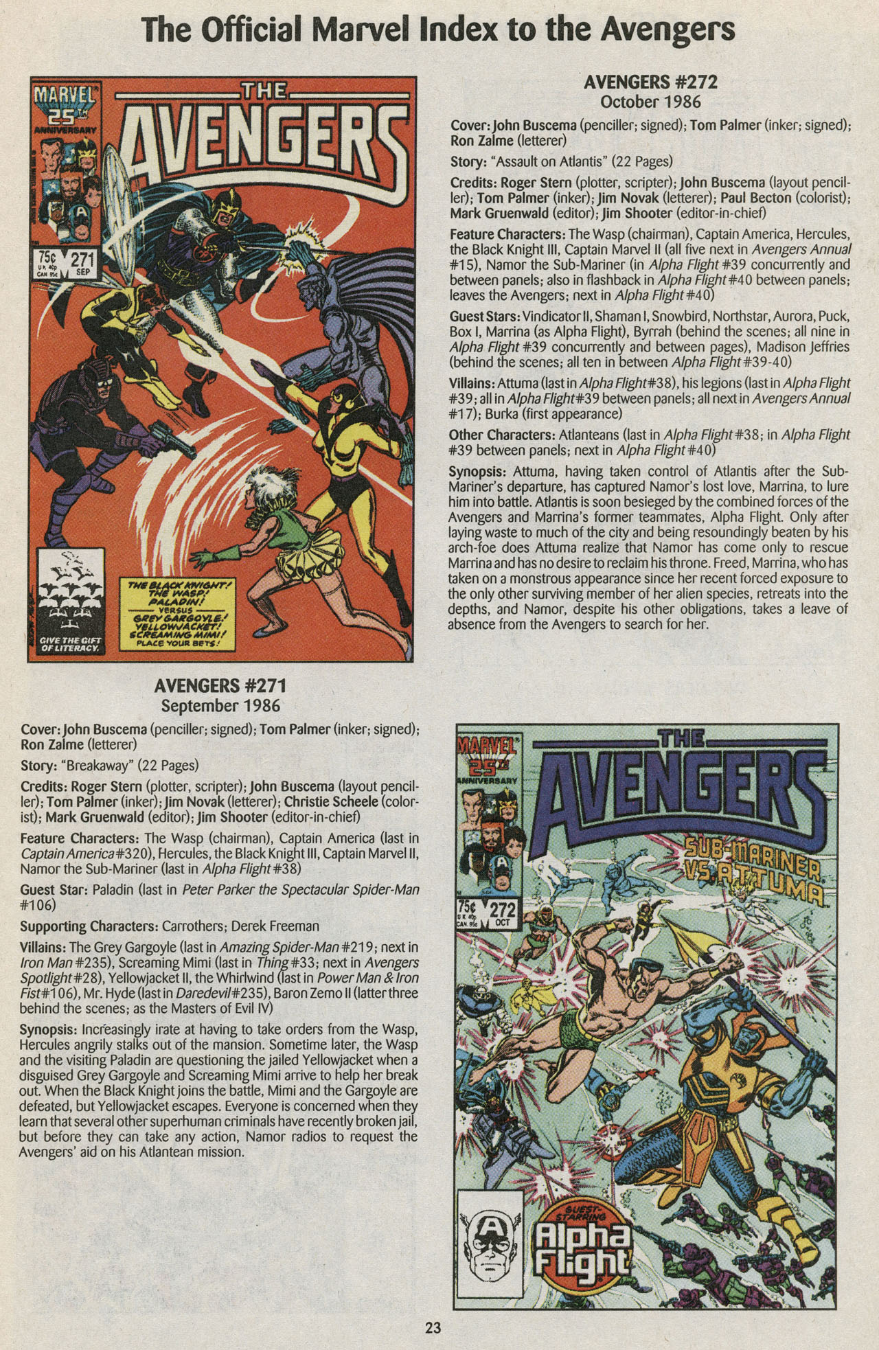Read online The Official Marvel Index to the Avengers comic -  Issue #5 - 25