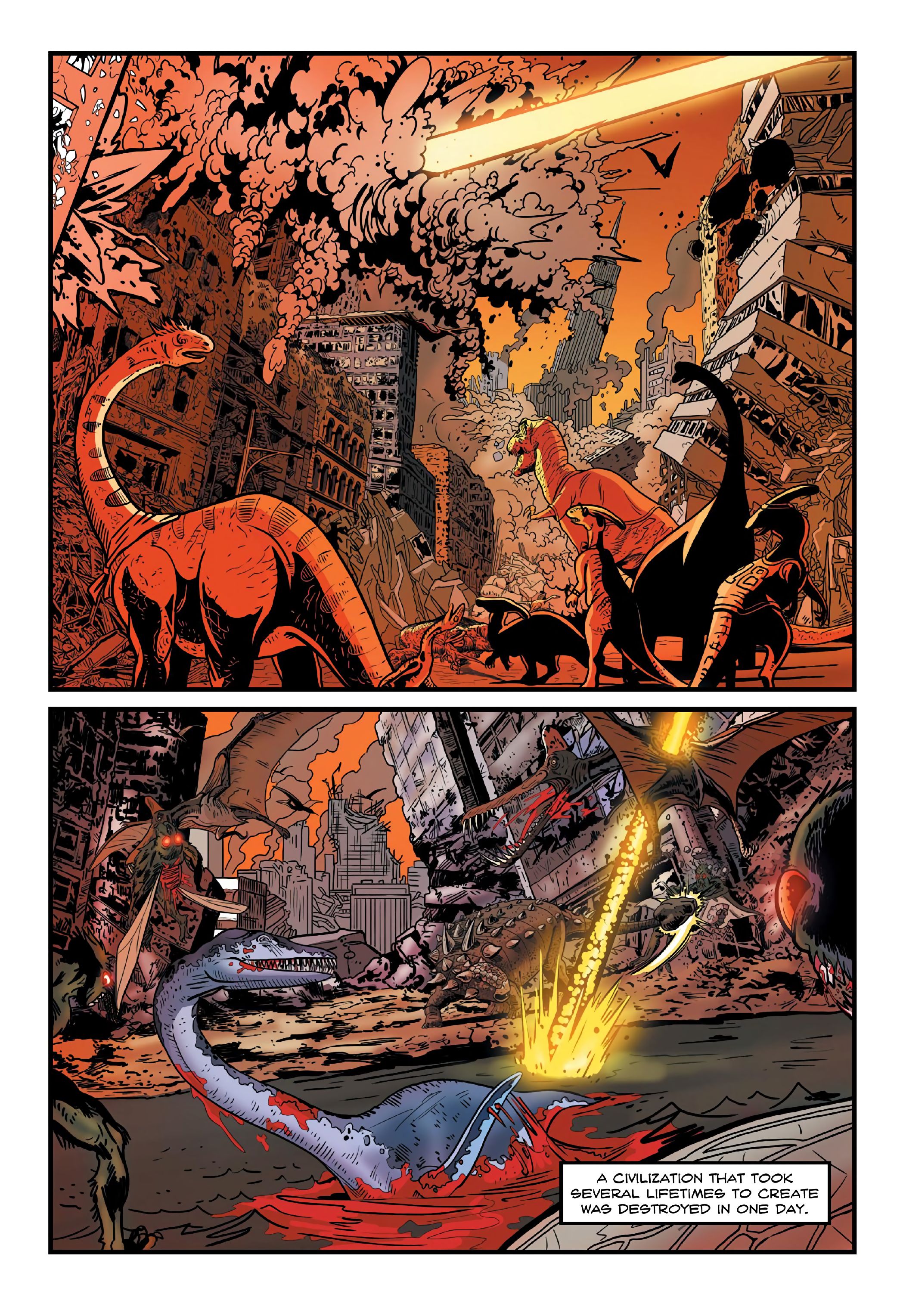 Read online Dinosaur Warrior comic -  Issue # TPB - 8