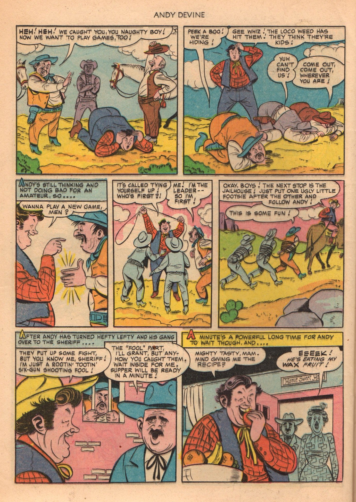 Read online Andy Devine Western comic -  Issue #1 - 24