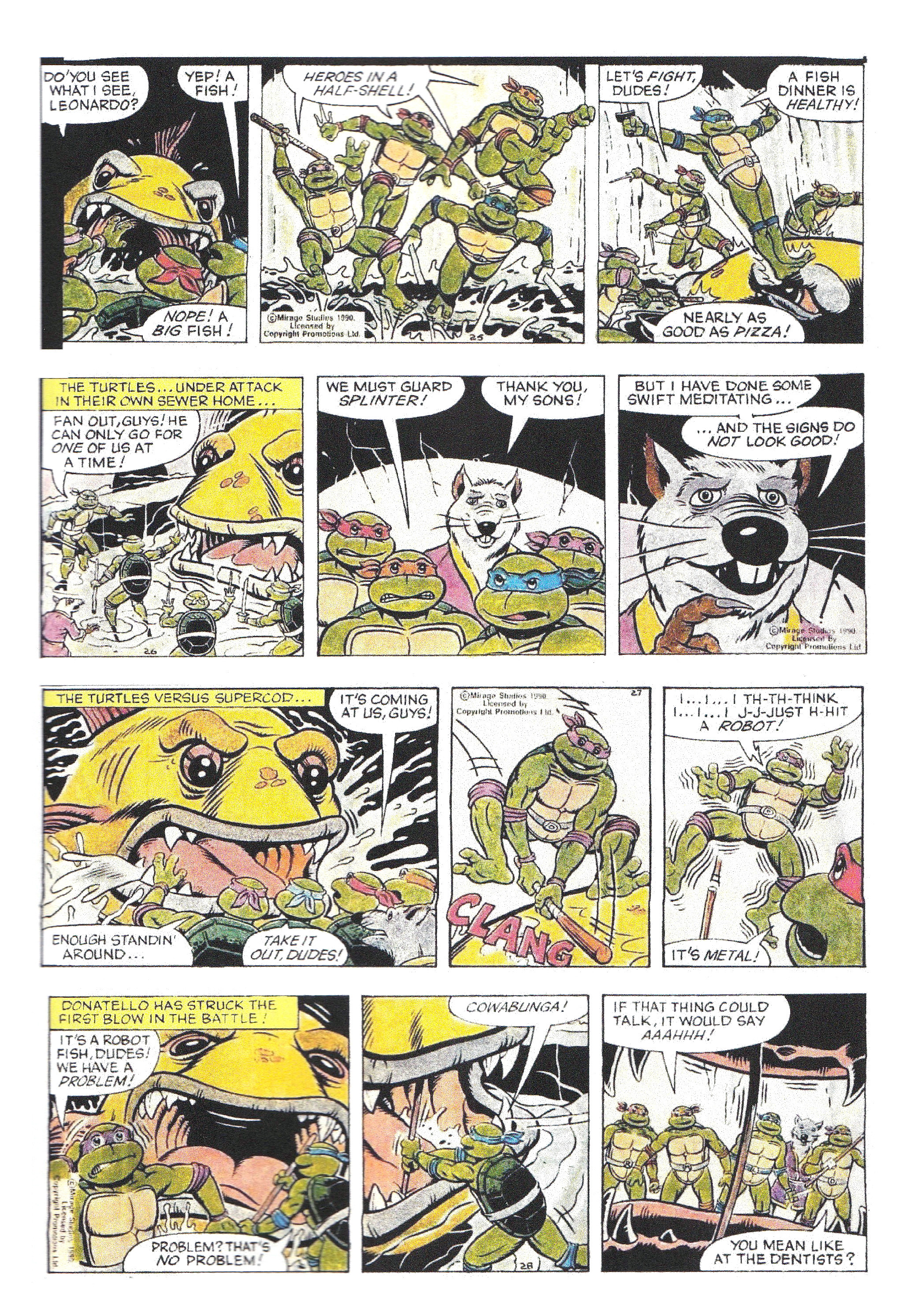 Read online Teenage Mutant Ninja Turtles: Complete Newspaper Daily Comic Strip Collection comic -  Issue # TPB 1 - 14