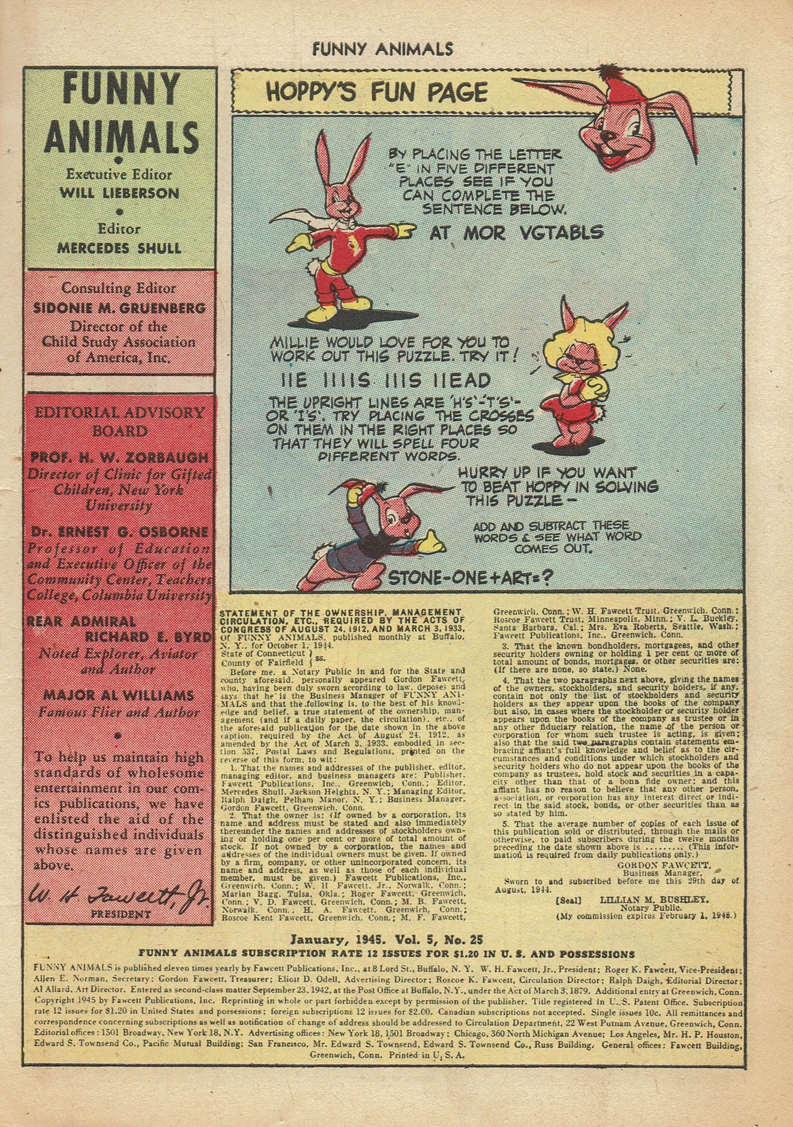Read online Fawcett's Funny Animals comic -  Issue #25 - 3
