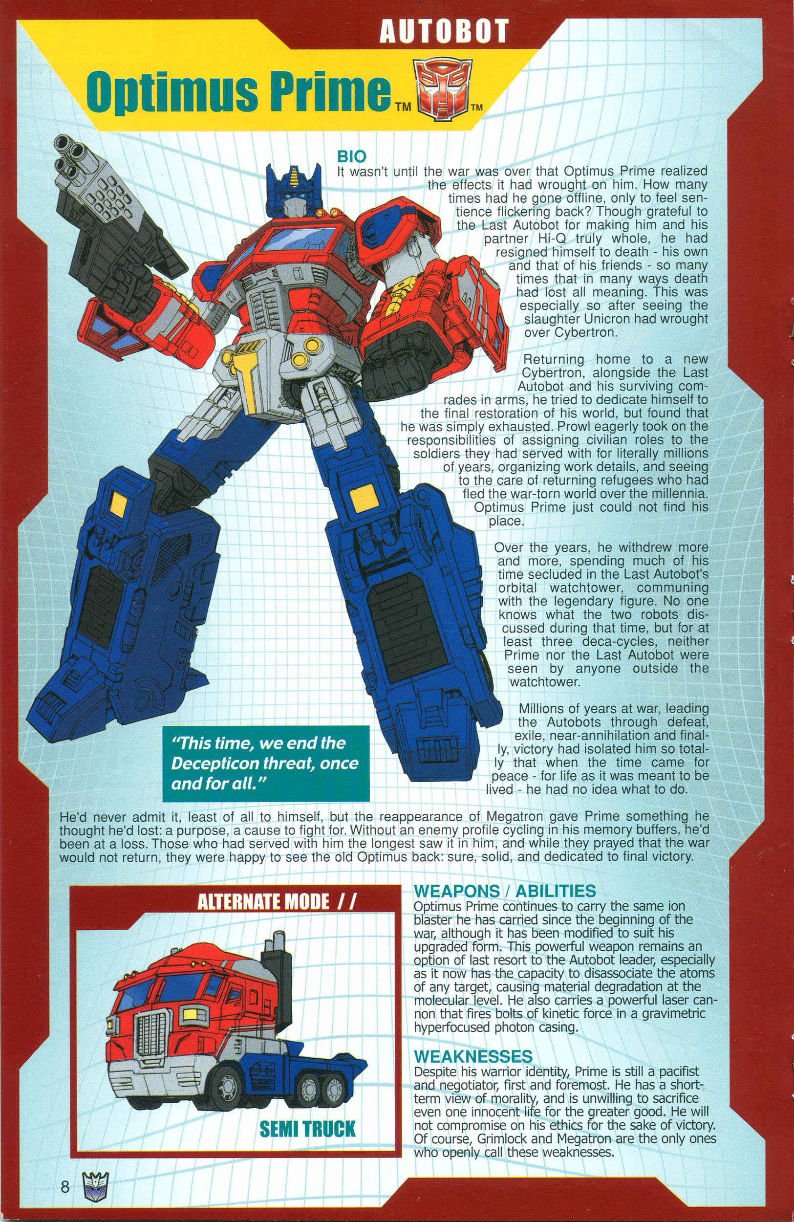 Read online Transformers: Collectors' Club comic -  Issue #18 - 8