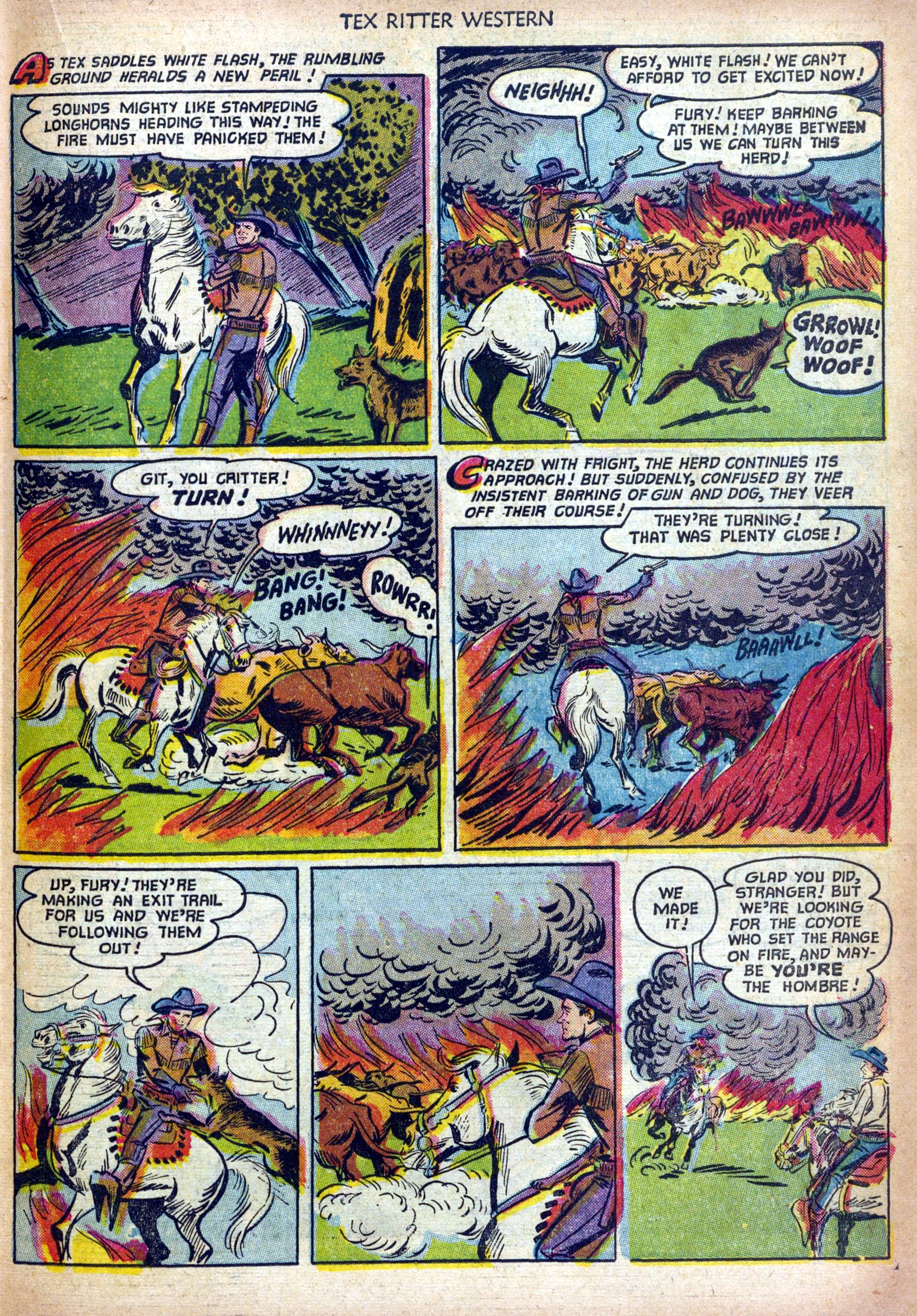 Read online Tex Ritter Western comic -  Issue #12 - 19