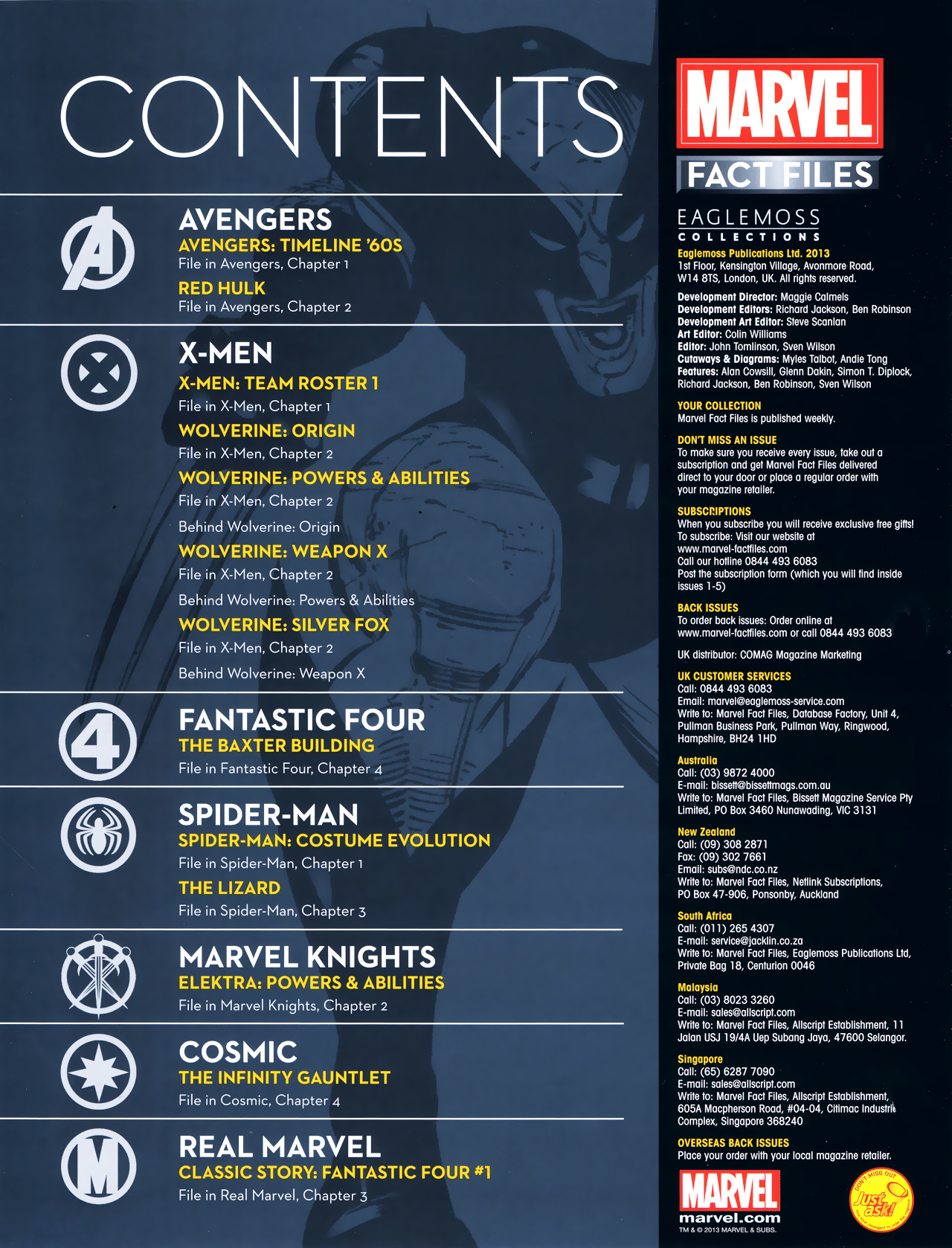 Read online Marvel Fact Files comic -  Issue #1 - 2