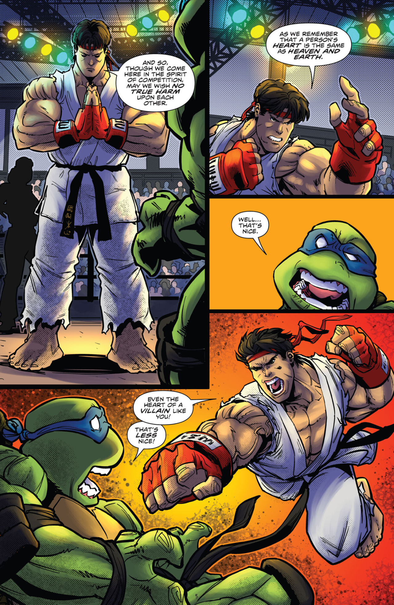 Read online Teenage Mutant Ninja Turtles vs. Street Fighter comic -  Issue #2 - 7