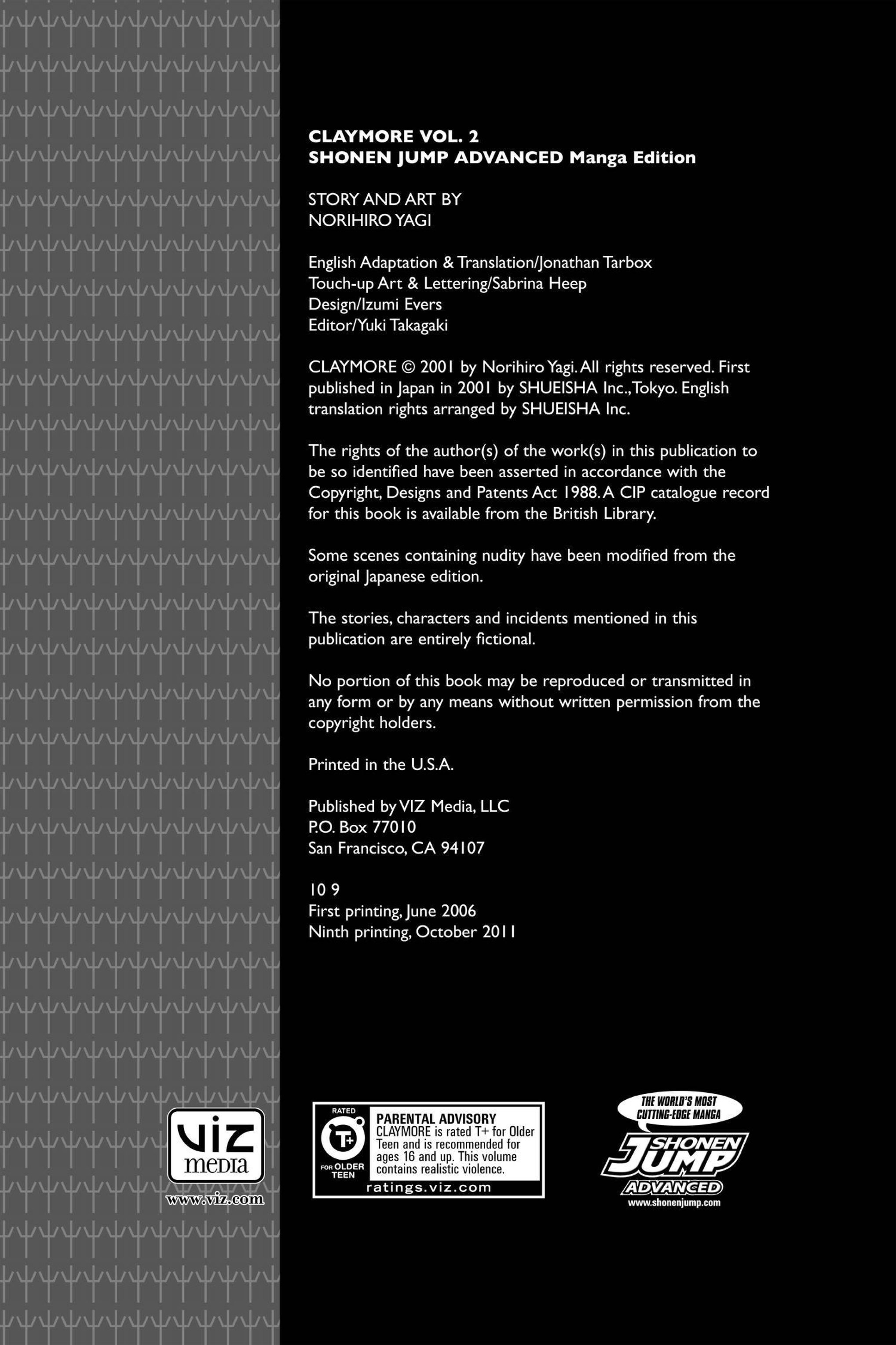 Read online Claymore comic -  Issue #2 - 3