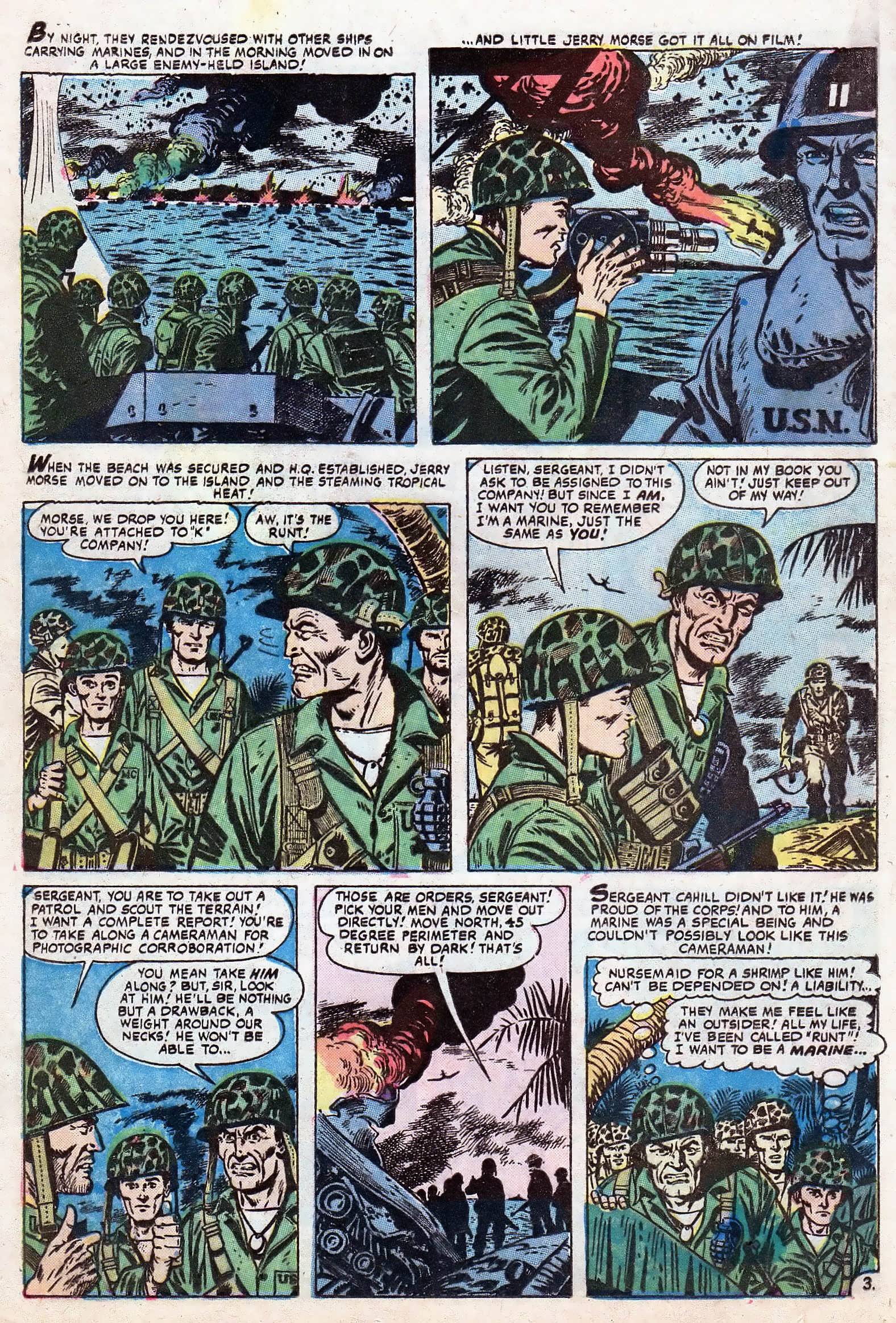 Read online Marines in Action comic -  Issue #10 - 12