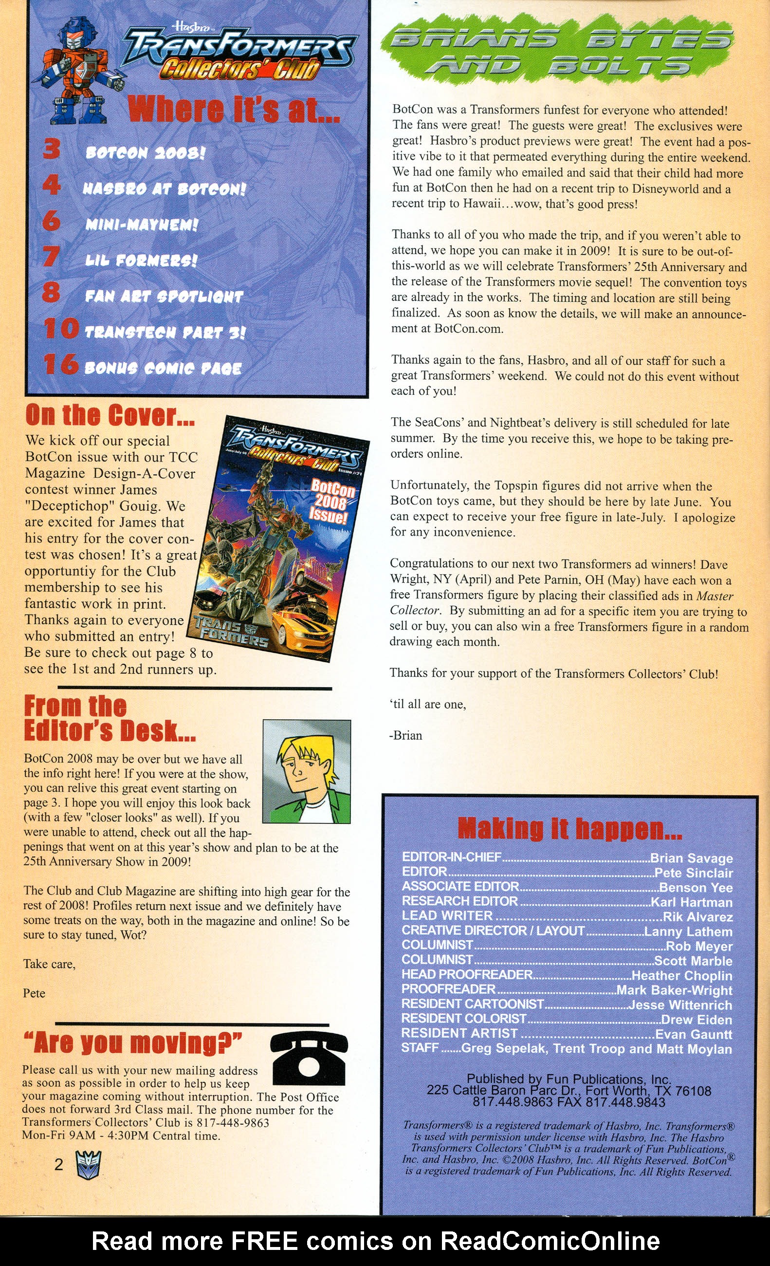 Read online Transformers: Collectors' Club comic -  Issue #21 - 2