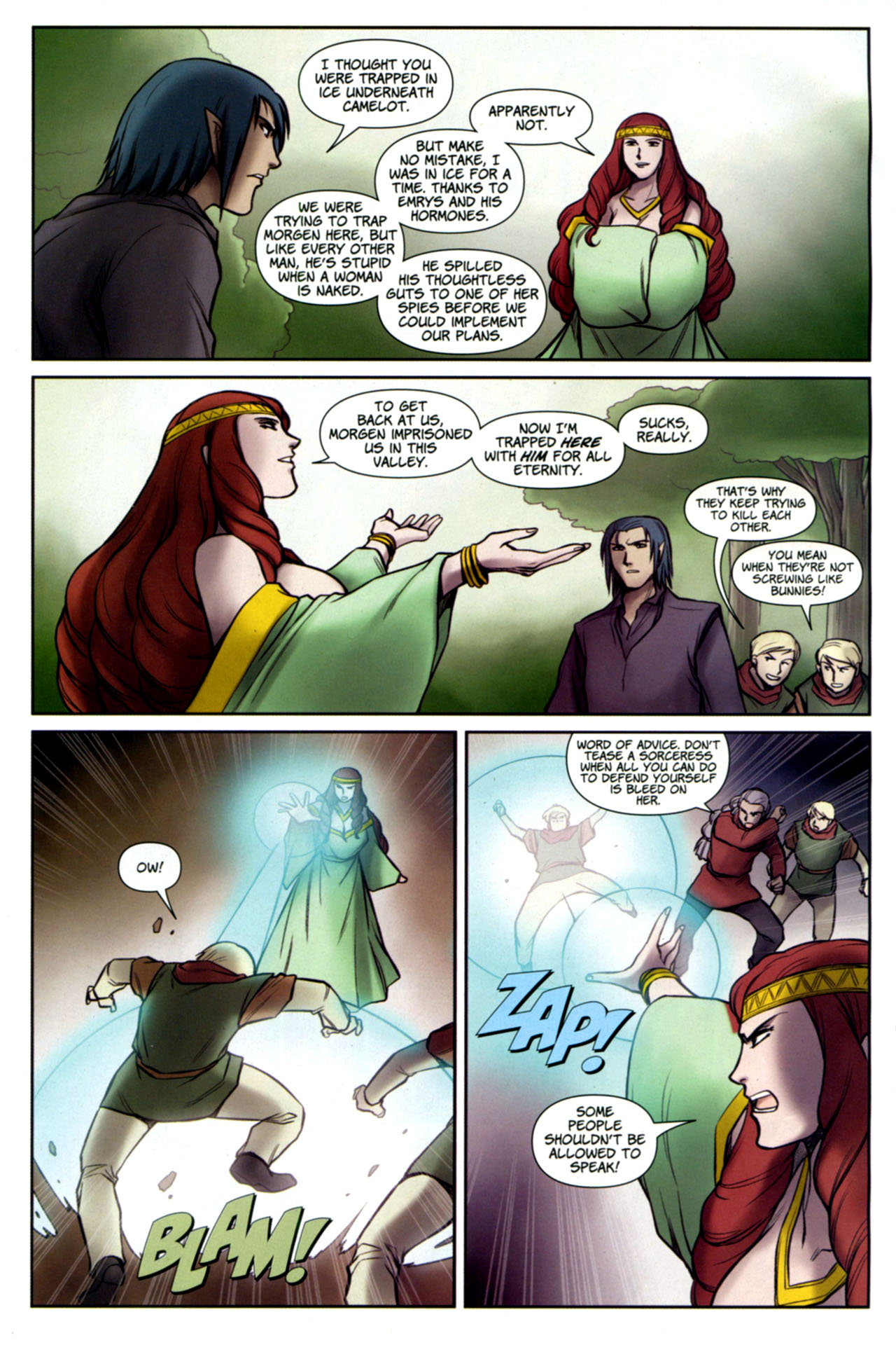 Read online Lords of Avalon: Knight of Darkness comic -  Issue #5 - 16