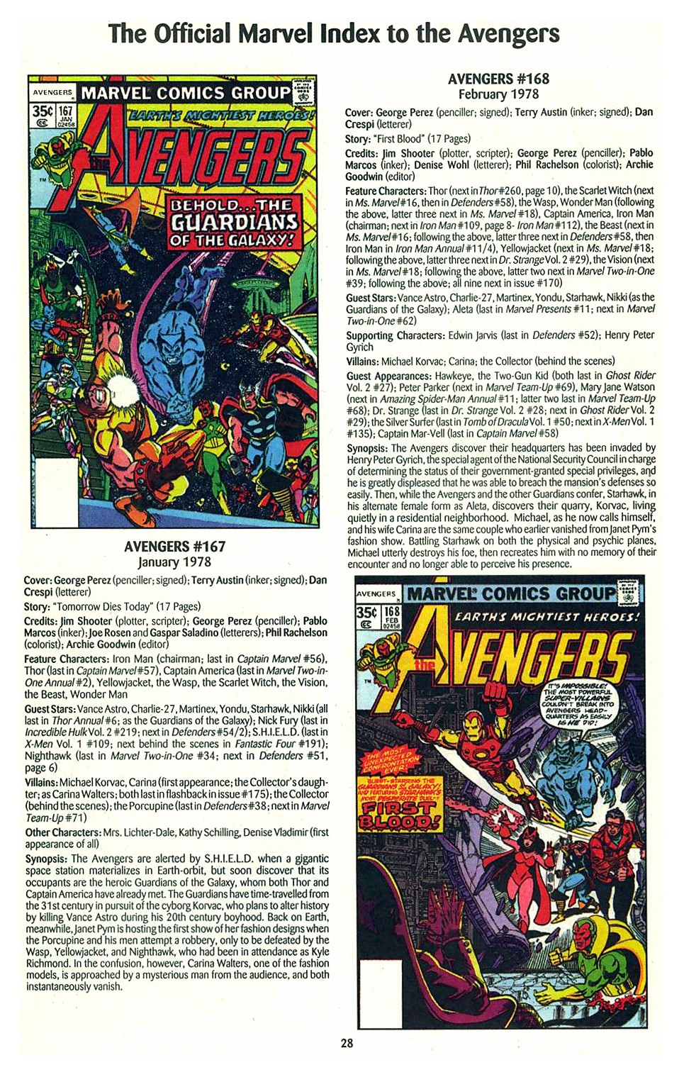 Read online The Official Marvel Index to the Avengers comic -  Issue #3 - 30