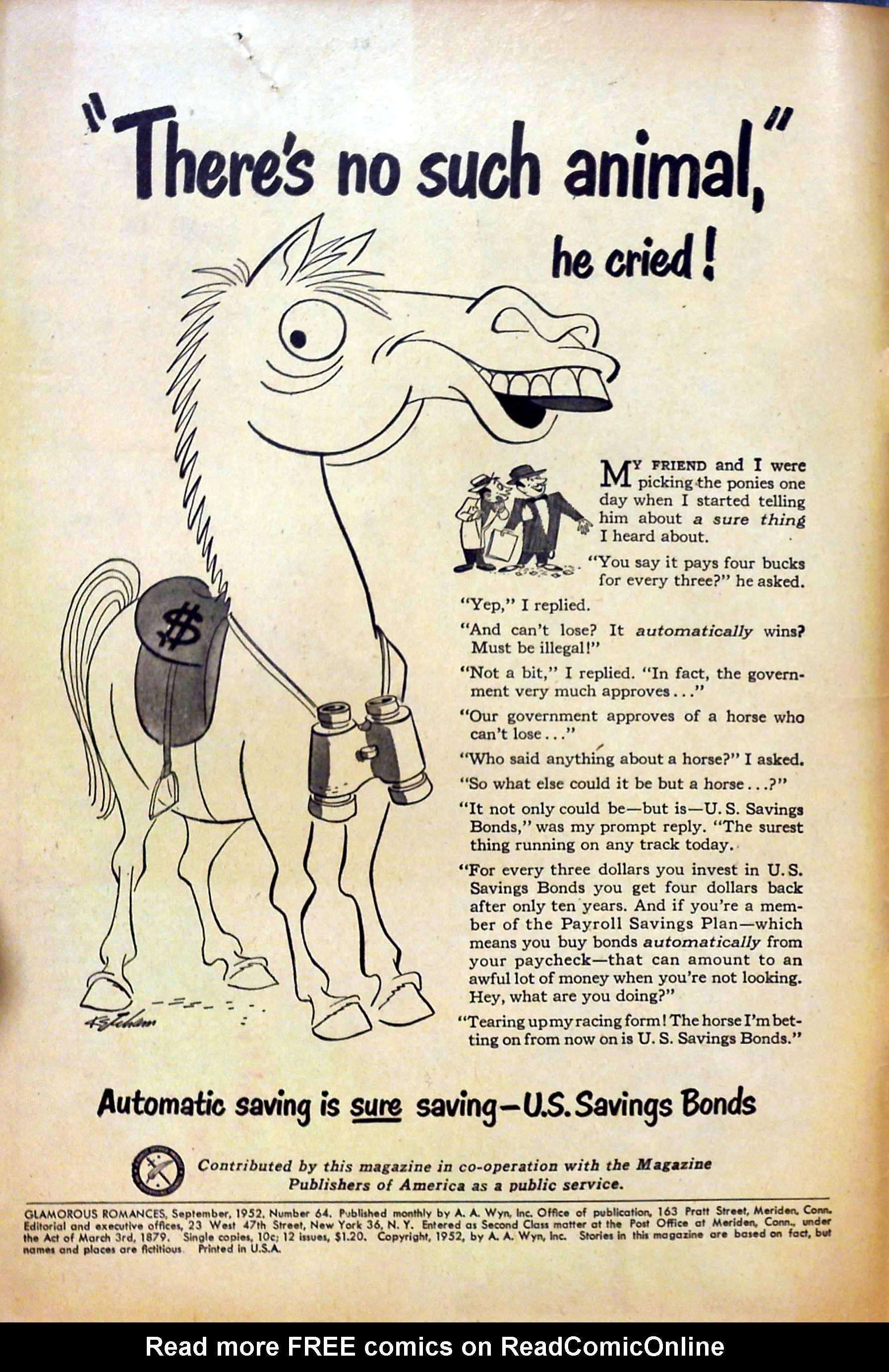 Read online Glamorous Romances comic -  Issue #64 - 2