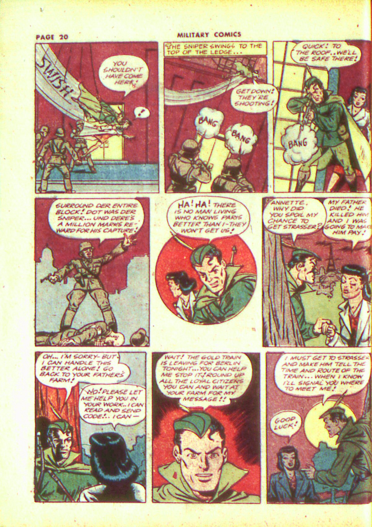 Read online Military Comics comic -  Issue #13 - 22