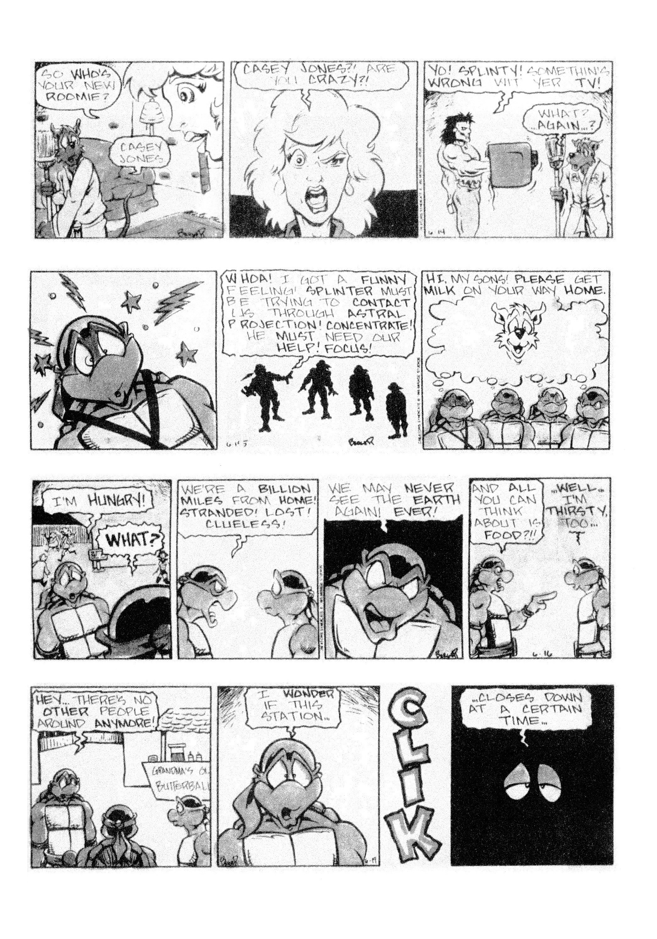 Read online Teenage Mutant Ninja Turtles: Complete Newspaper Daily Comic Strip Collection comic -  Issue # TPB 3 (Part 1) - 99