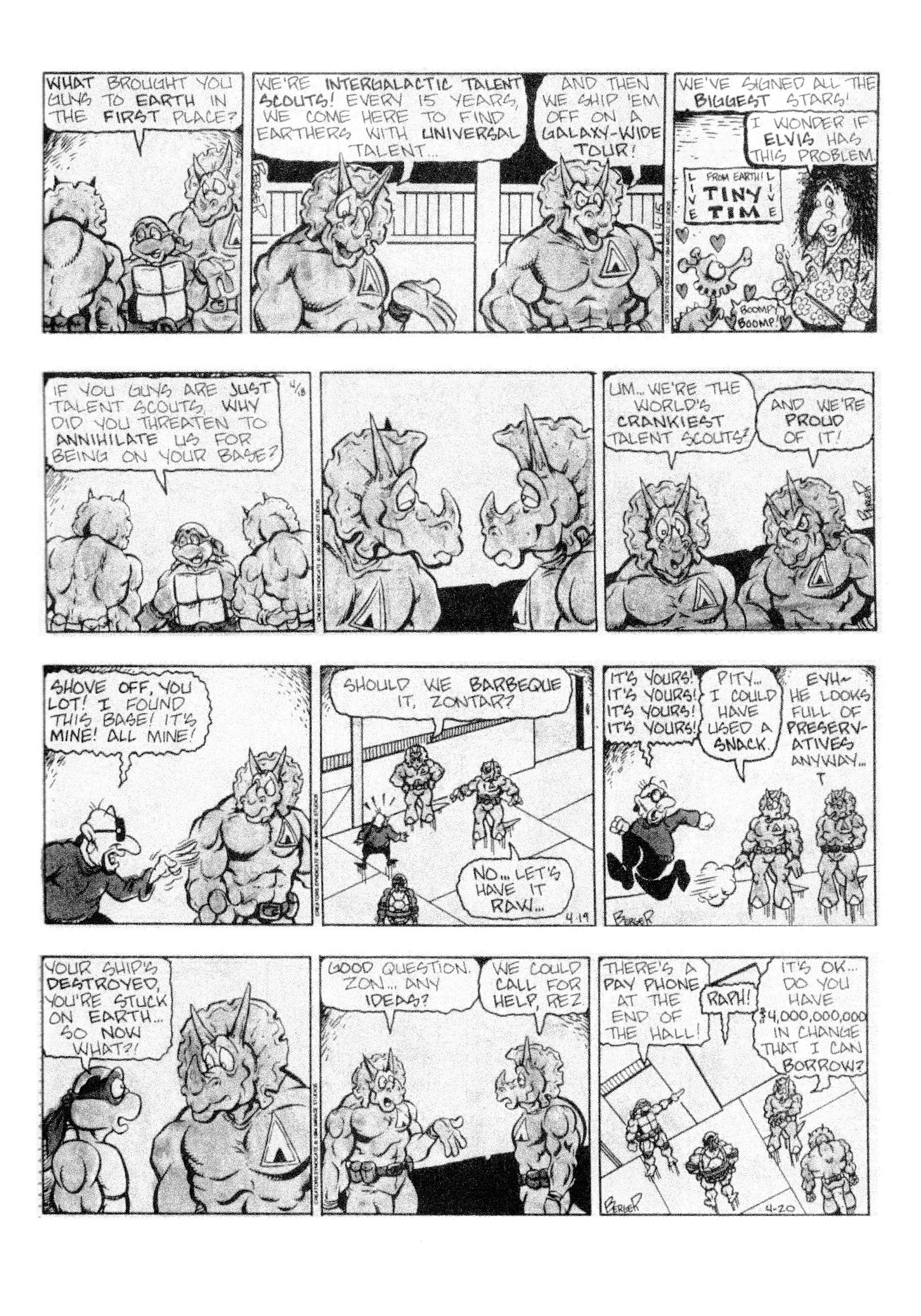 Read online Teenage Mutant Ninja Turtles: Complete Newspaper Daily Comic Strip Collection comic -  Issue # TPB 3 (Part 1) - 21