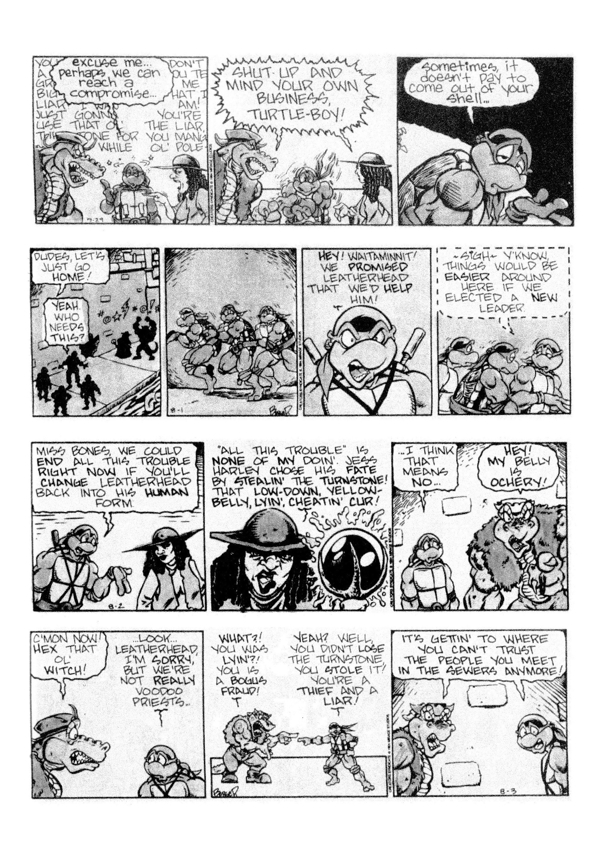 Read online Teenage Mutant Ninja Turtles: Complete Newspaper Daily Comic Strip Collection comic -  Issue # TPB 3 (Part 1) - 41