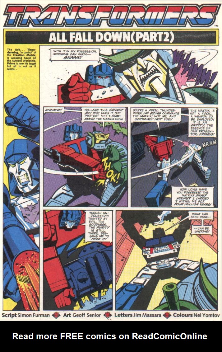 Read online The Transformers (UK) comic -  Issue #295 - 1