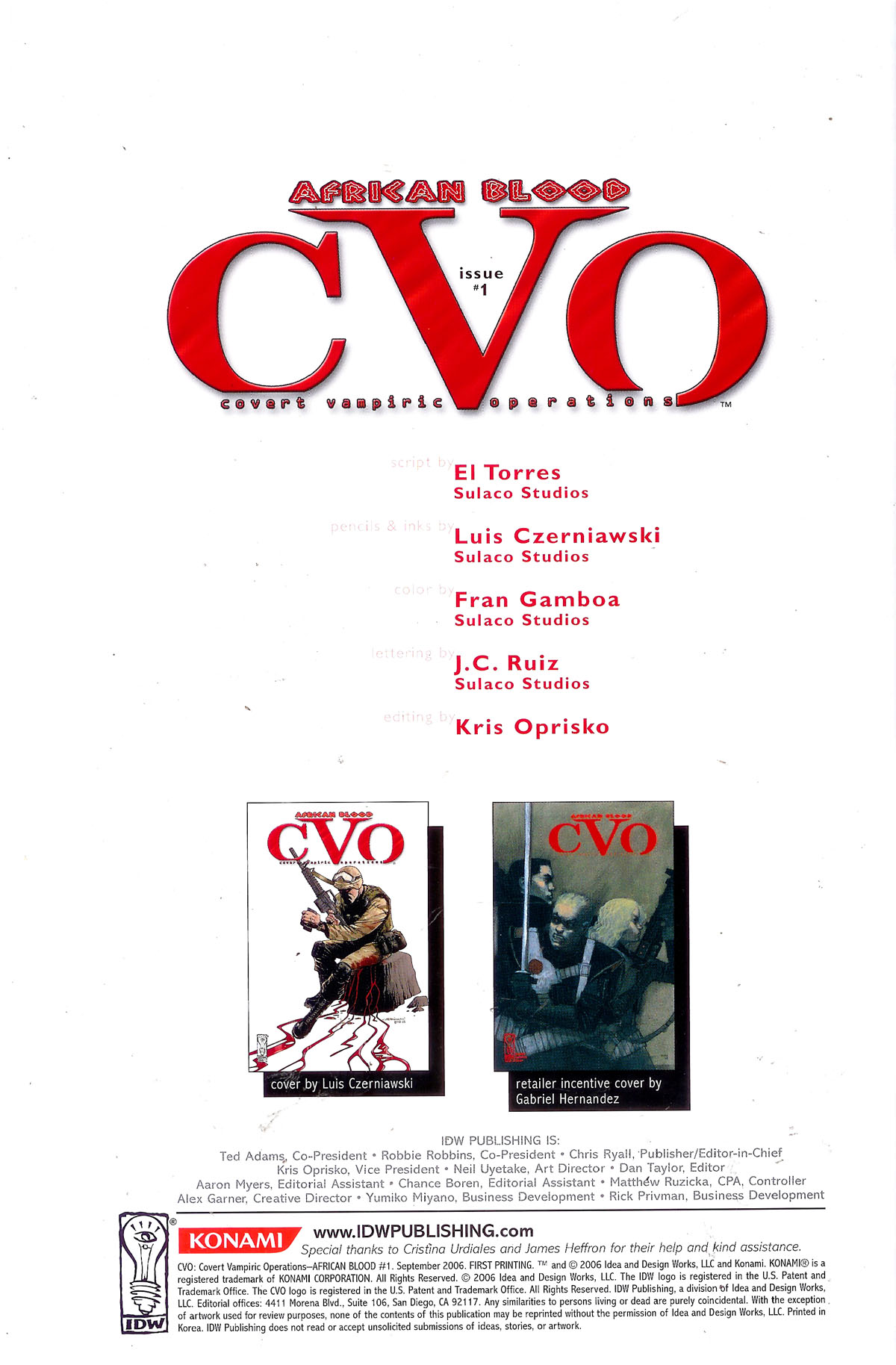 Read online CVO: Covert Vampiric Operations - African Blood comic -  Issue #1 - 2