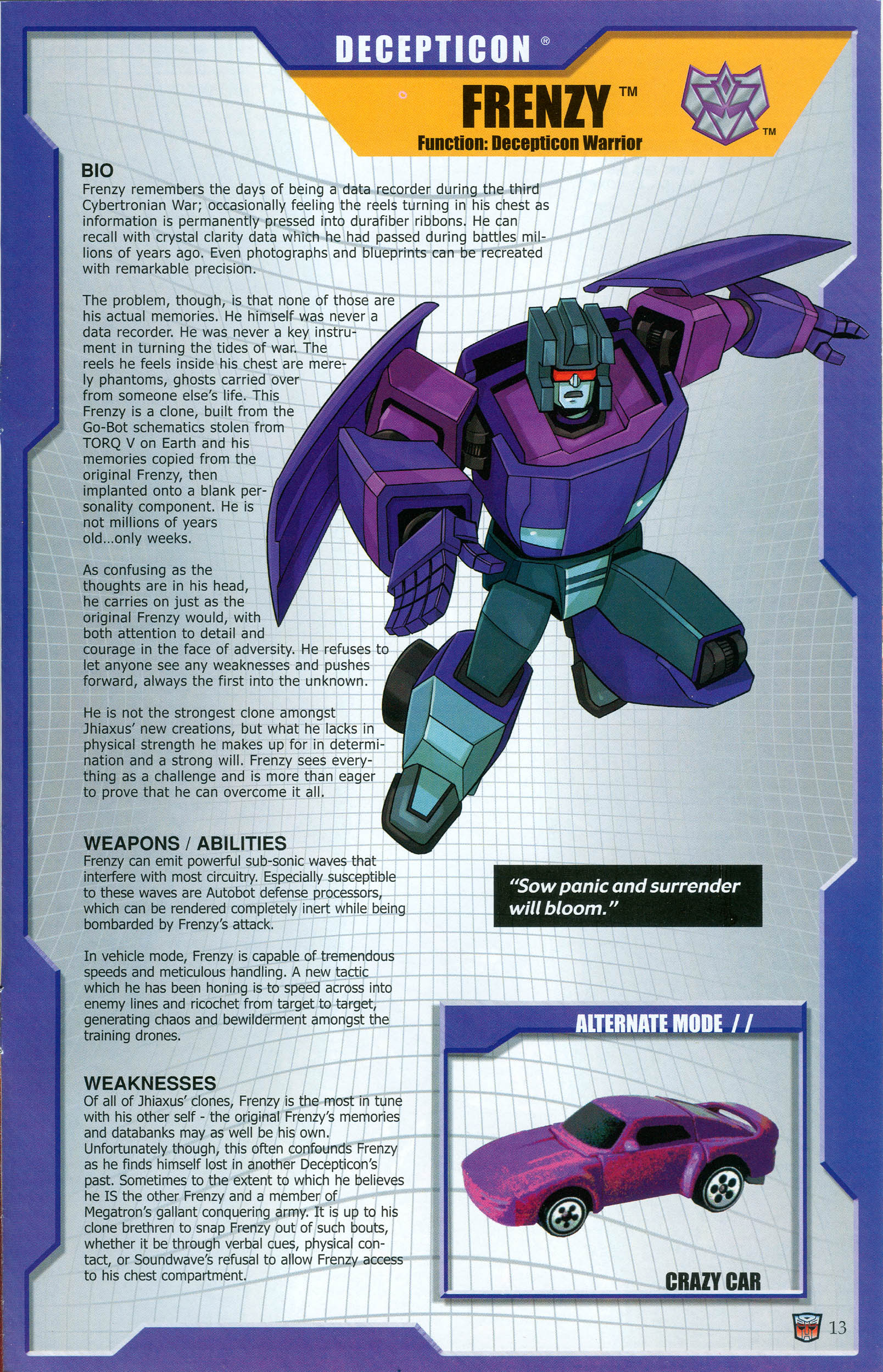 Read online Transformers: Collectors' Club comic -  Issue #48 - 13